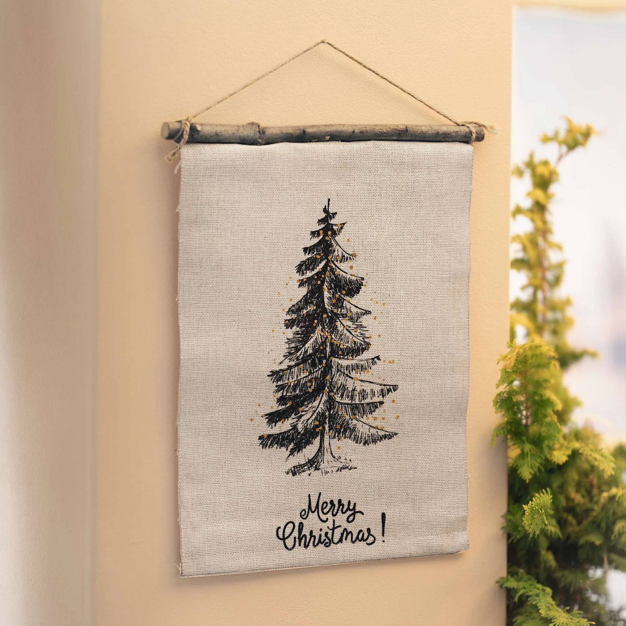 Wanddeko "Merry Christmas"  im Frank Flechtwaren Online Shop kaufen