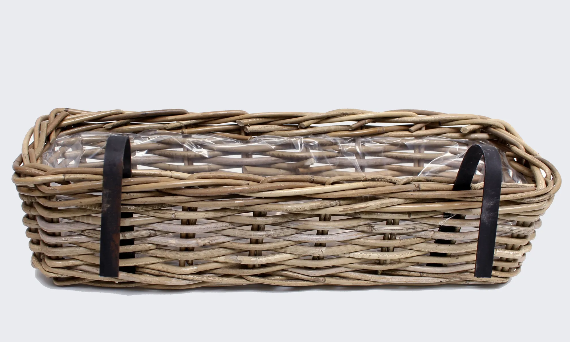 Balkonpflanzer "Rattan", groß  im Frank Flechtwaren Online Shop für Pflanztöpfe kaufen