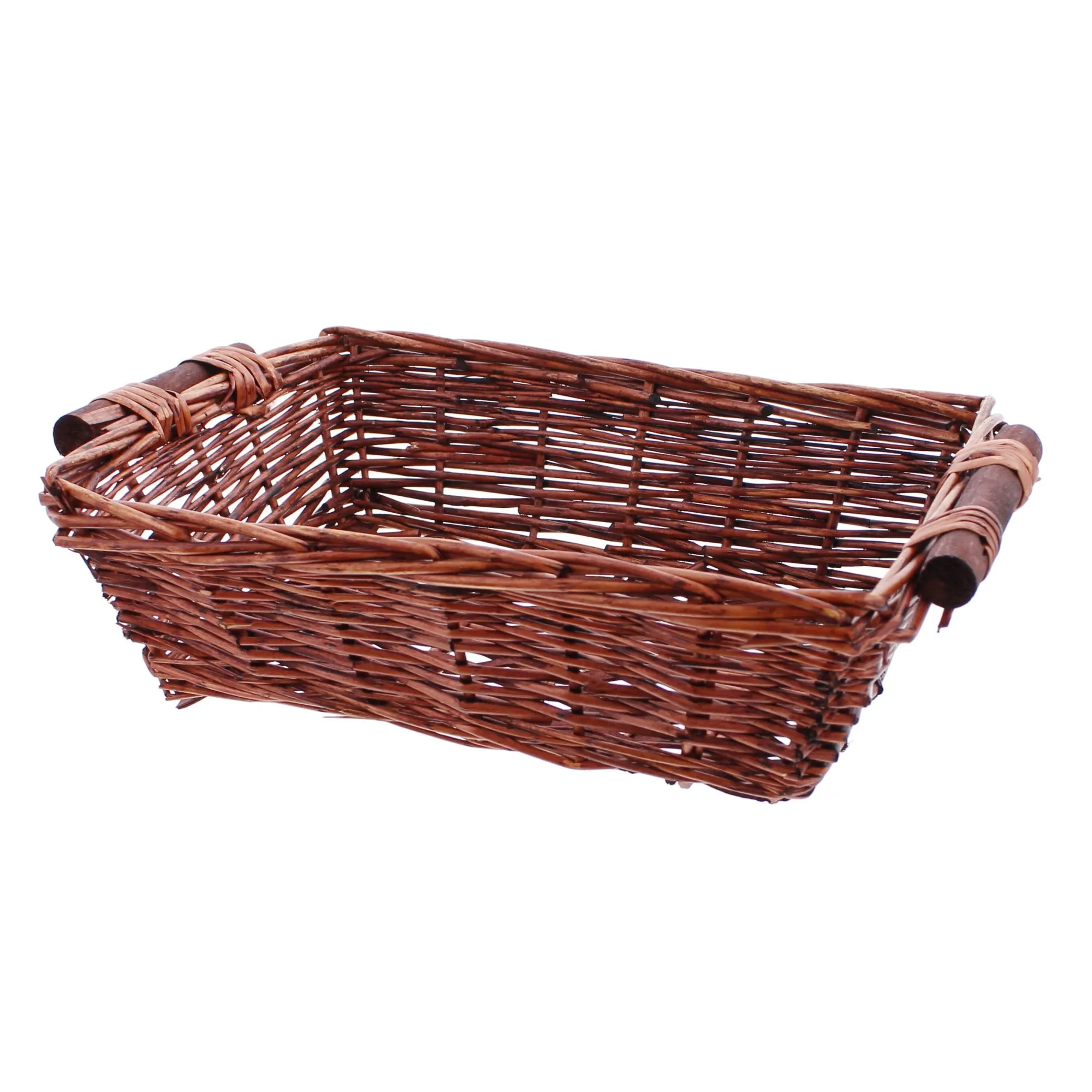 Schale mit Holzgriffen  im Frank Flechtwaren Online Shop für Schalen kaufen