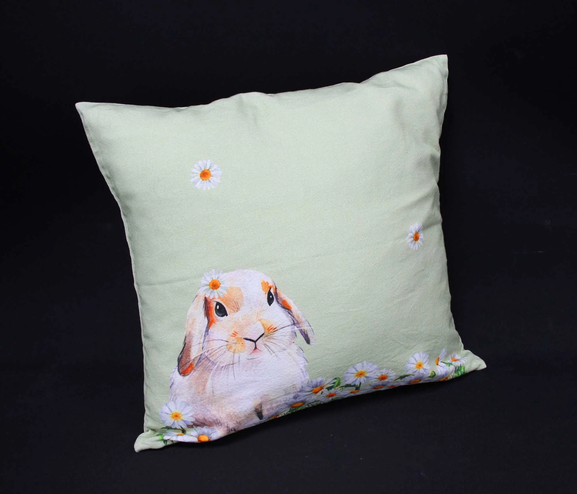 Kissenhülle "Blumenhase"  im Frank Flechtwaren Online Shop für Österliche Kissen &amp; Kissenhüllen kaufen