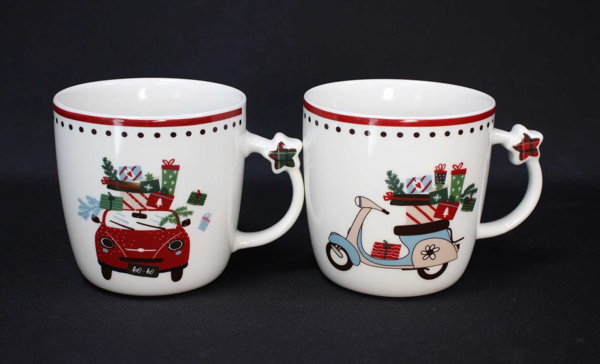 Tasse "Weihnachtstour", 2er Set  im Frank Flechtwaren Online Shop für Welcome to Santa's Home kaufen