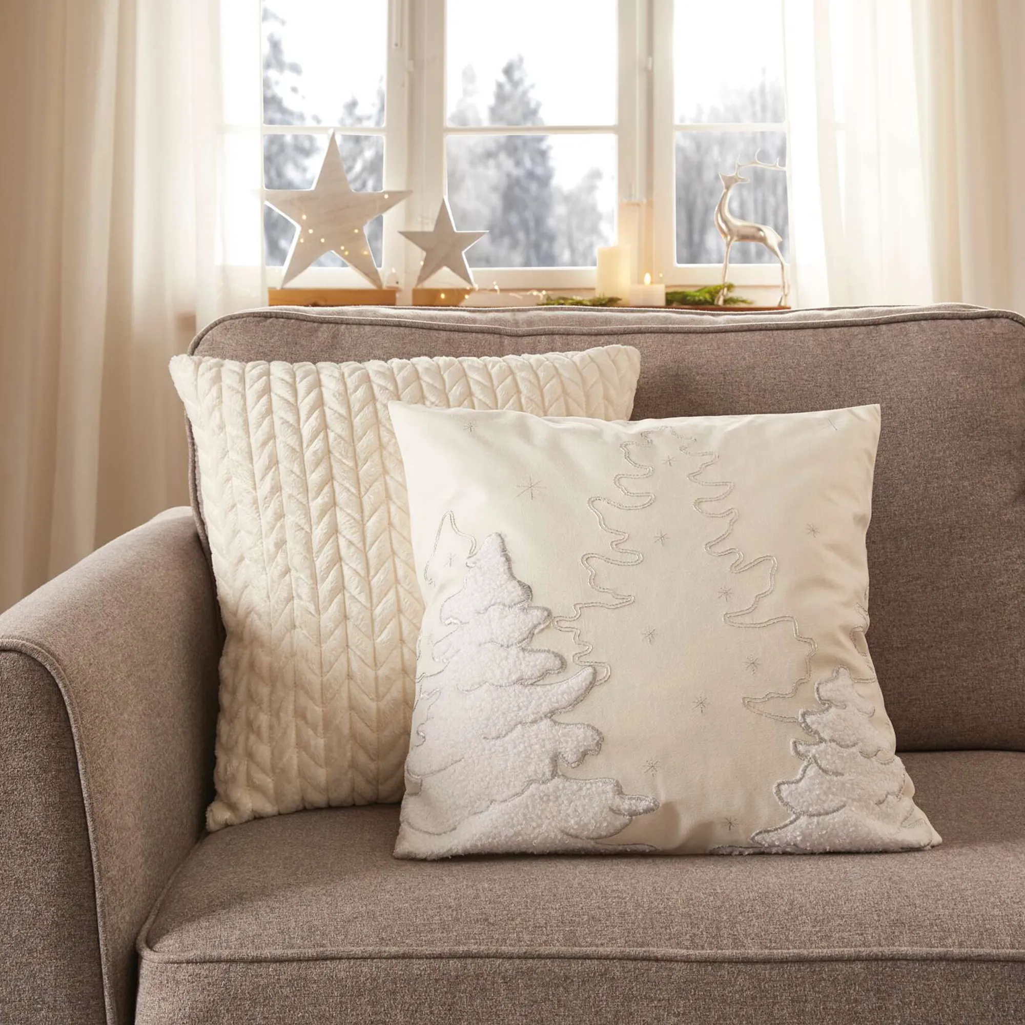 Kissenhülle "Silver Tree"  im Frank Flechtwaren Online Shop kaufen