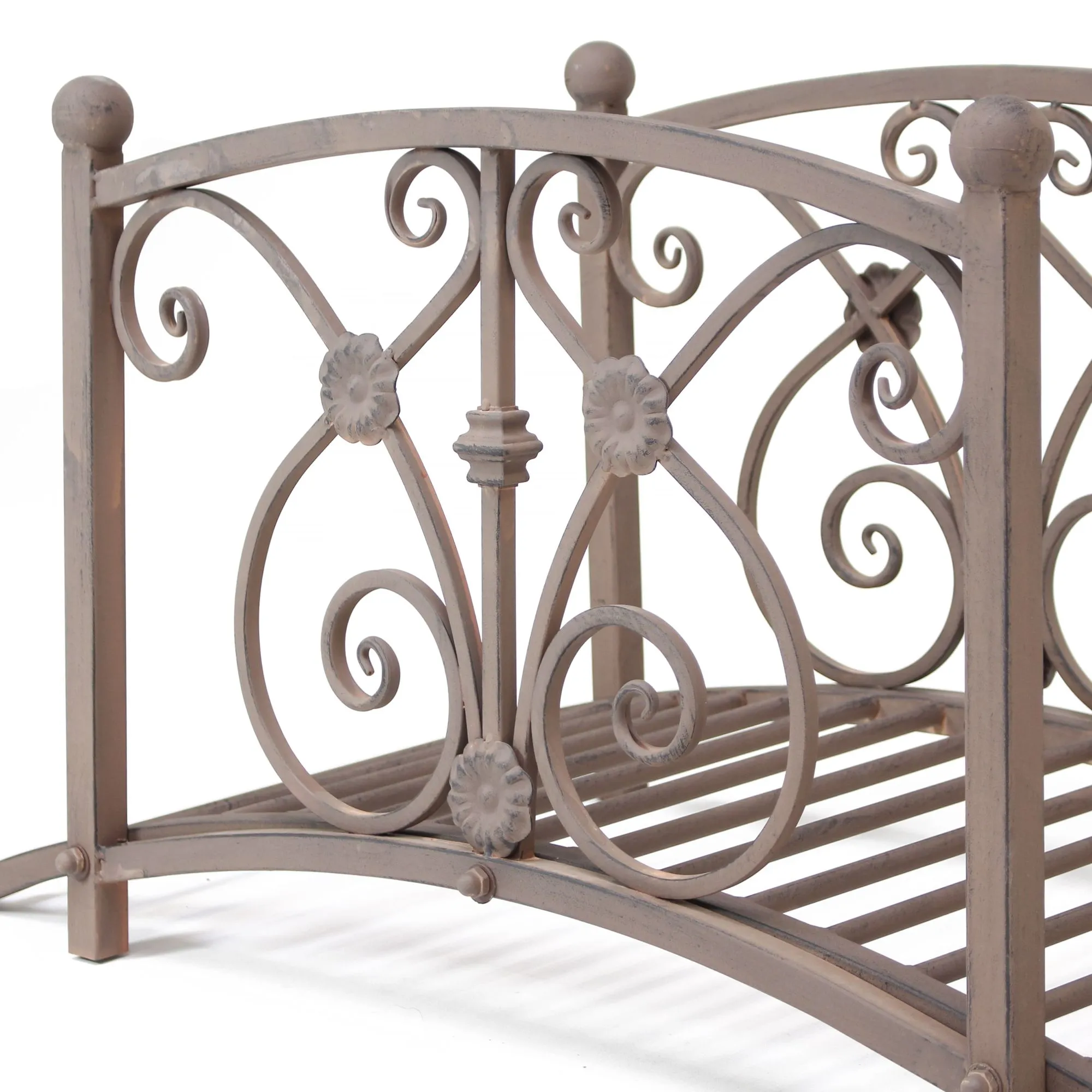 Dekobrücke "Bachlauf"  im Frank Flechtwaren Online Shop für Rostdeko für Ihren Garten kaufen
