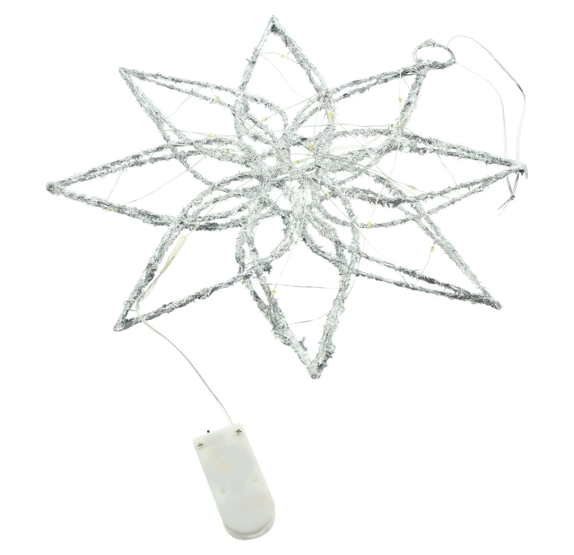 LED-Stern "Silver"  im Frank Flechtwaren Online Shop für Sterne kaufen
