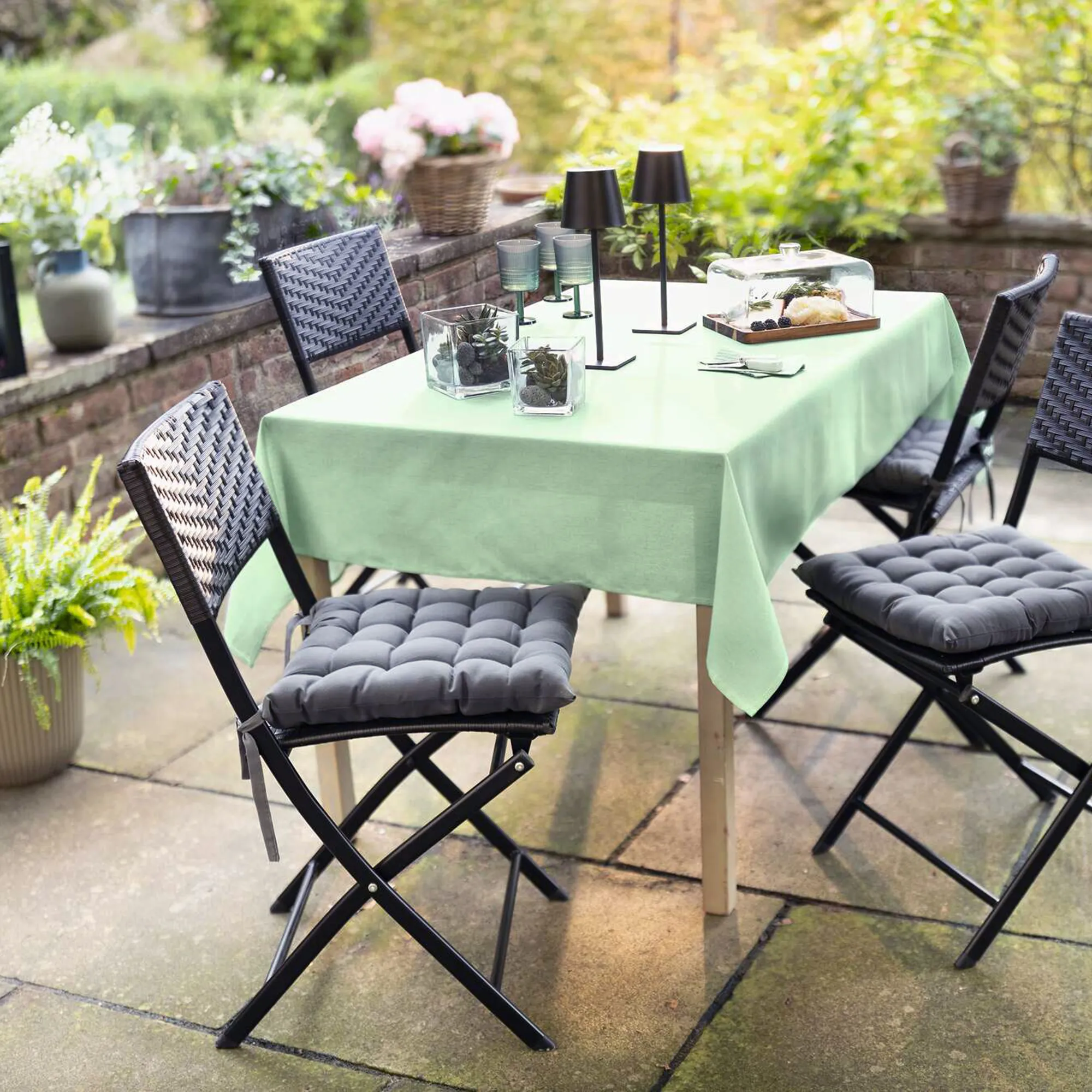 Sitzkissen "Grey", 4er Set  im Frank Flechtwaren Online Shop für Sitzkissen kaufen