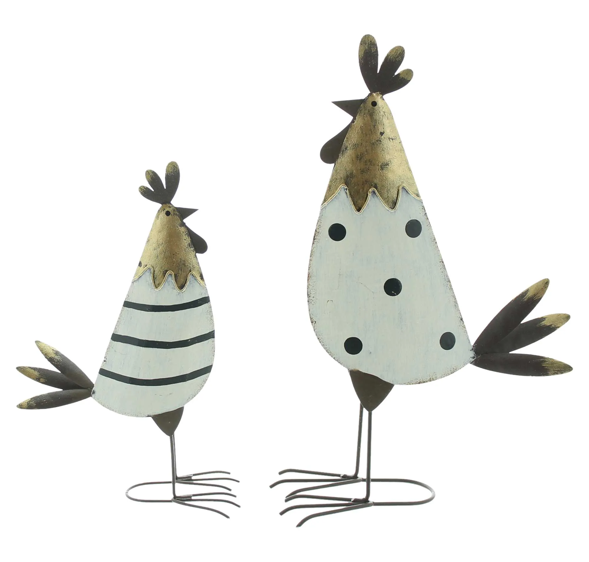 Figur "Hahn &amp; Huhn", 2er Set  im Frank Flechtwaren Online Shop für Hasen &amp; Co kaufen