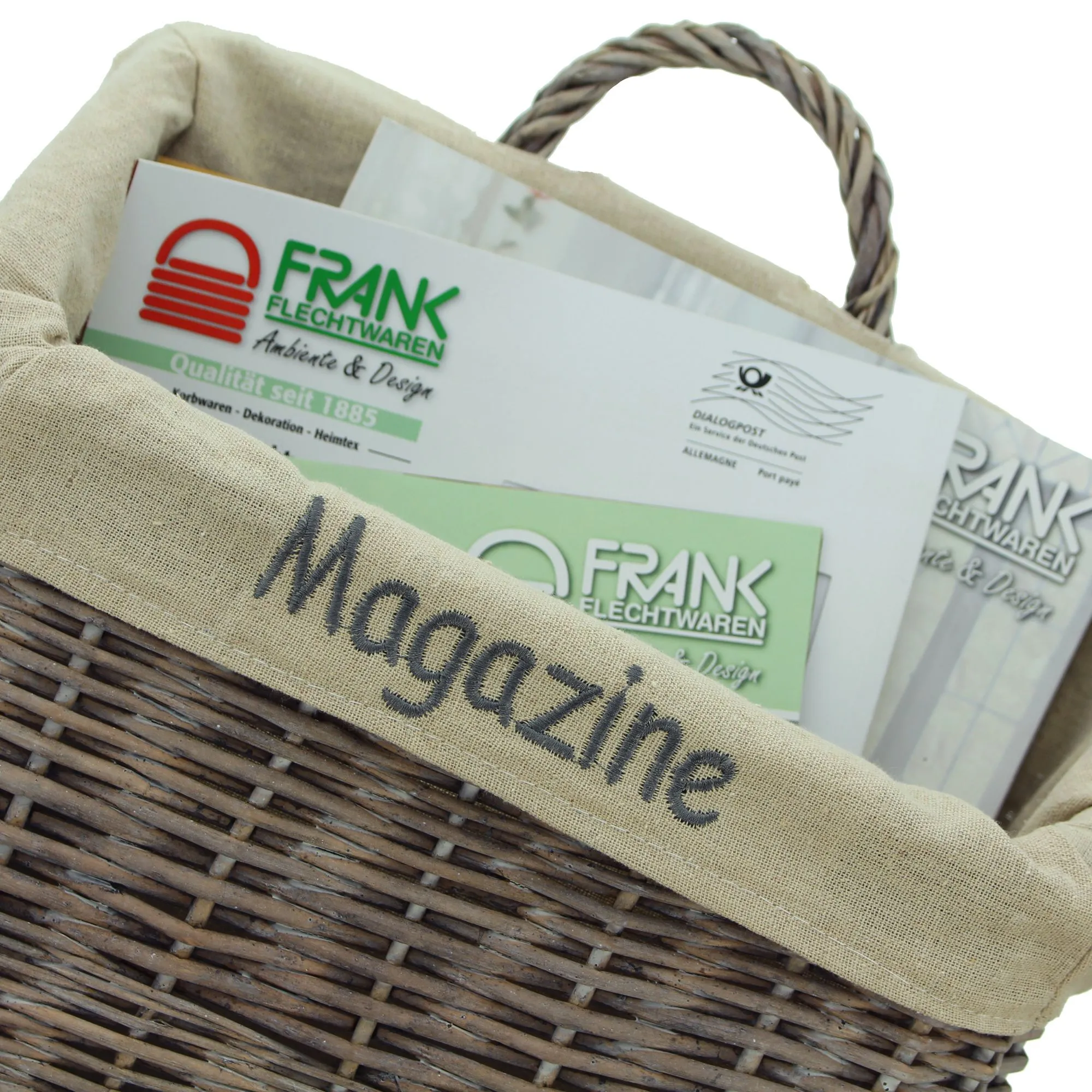 Dekokorb "Magazine"  im Frank Flechtwaren Online Shop für Zeitungskörbe kaufen