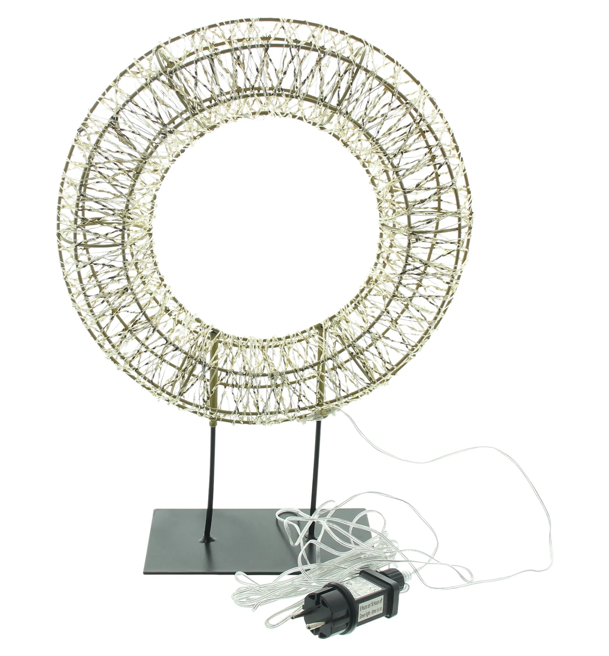 LED-Kreis "Golden"  im Frank Flechtwaren Online Shop für Weihnachtliche Dekoringe kaufen