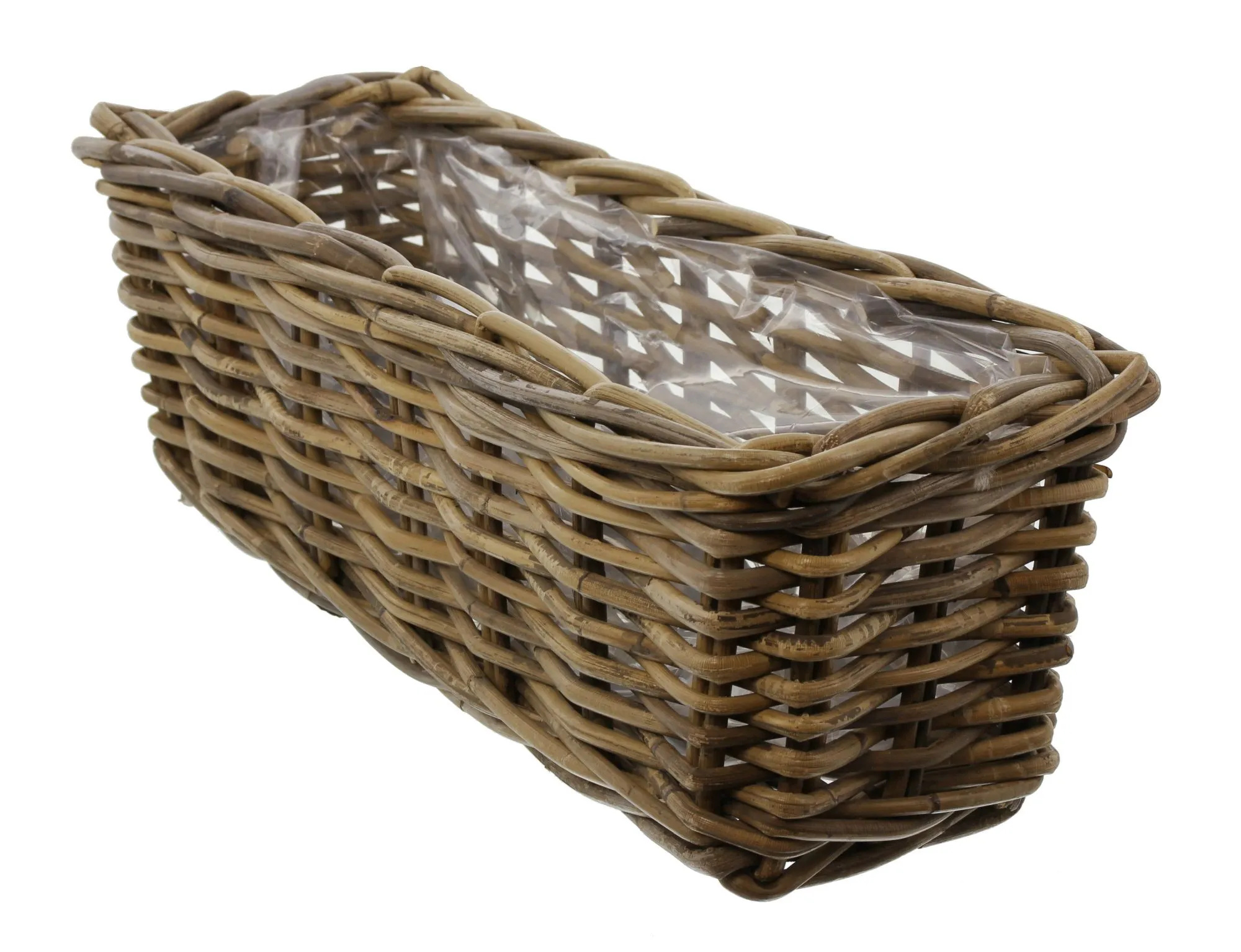 Pflanzkasten "Rattan", klein  im Frank Flechtwaren Online Shop für Pflanzkörbe kaufen