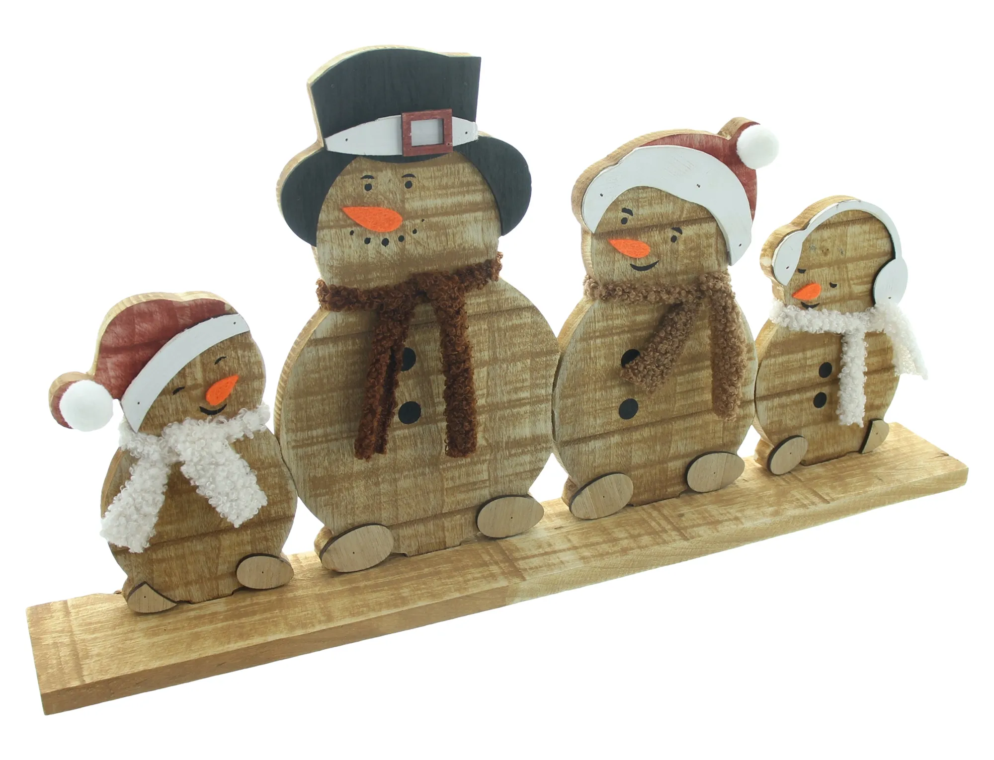 Winterdeko "Schneemannbande"  im Frank Flechtwaren Online Shop für Weihnachtliche Dekofiguren kaufen