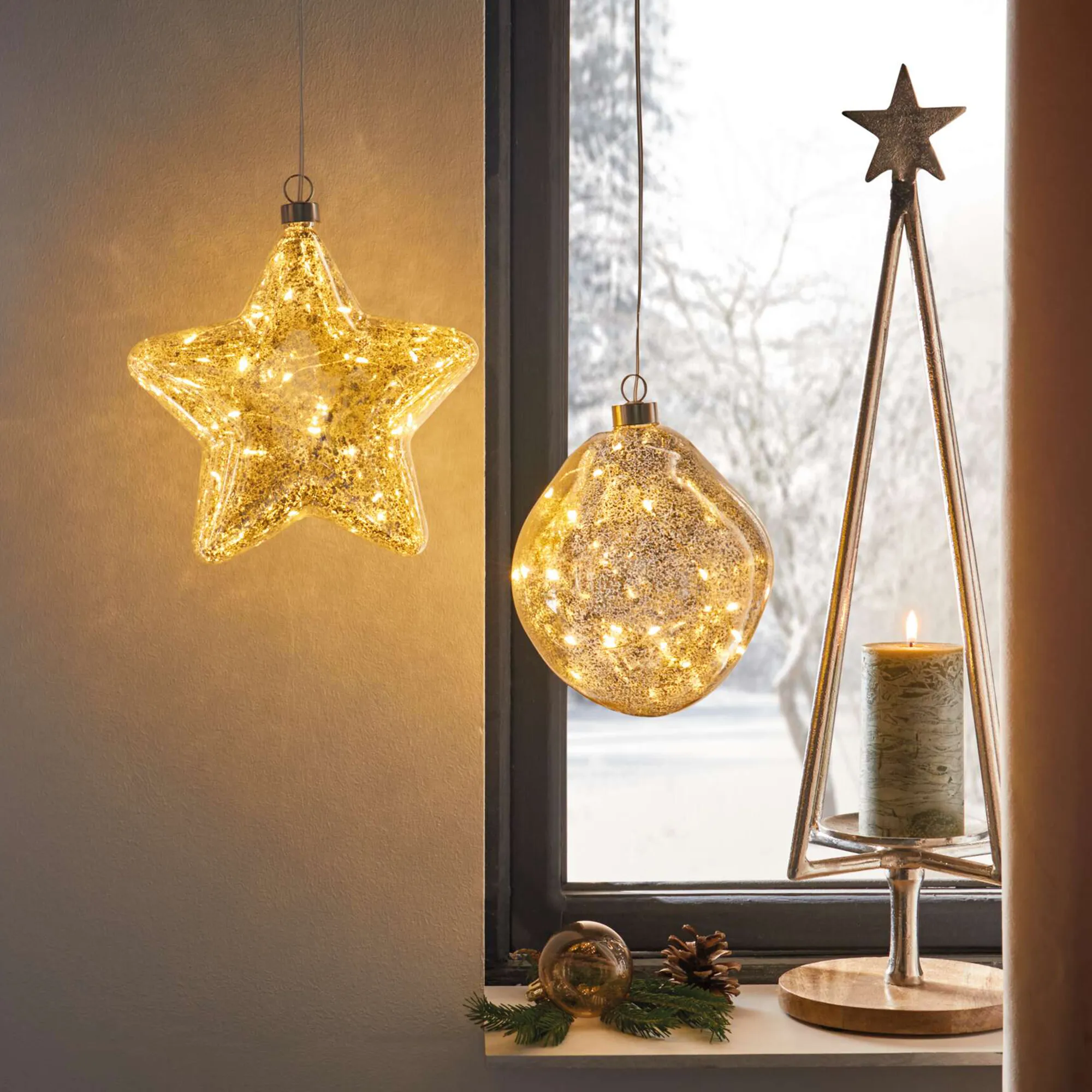 LED-Hänger "Stern"  im Frank Flechtwaren Online Shop für Dekohänger  kaufen