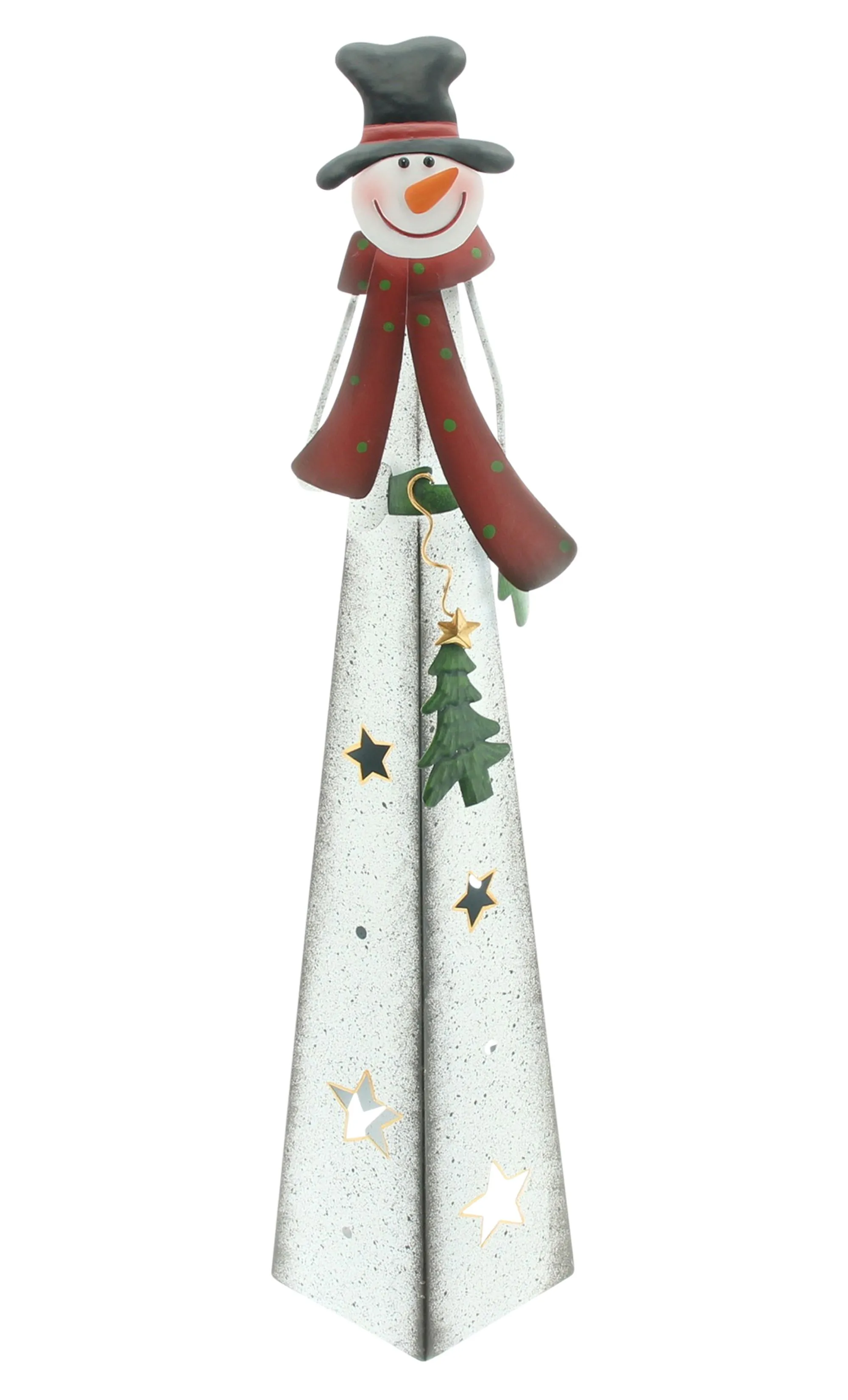 Schneemann "Kerzenschein"  im Frank Flechtwaren Online Shop für Weihnachtliche Dekofiguren kaufen