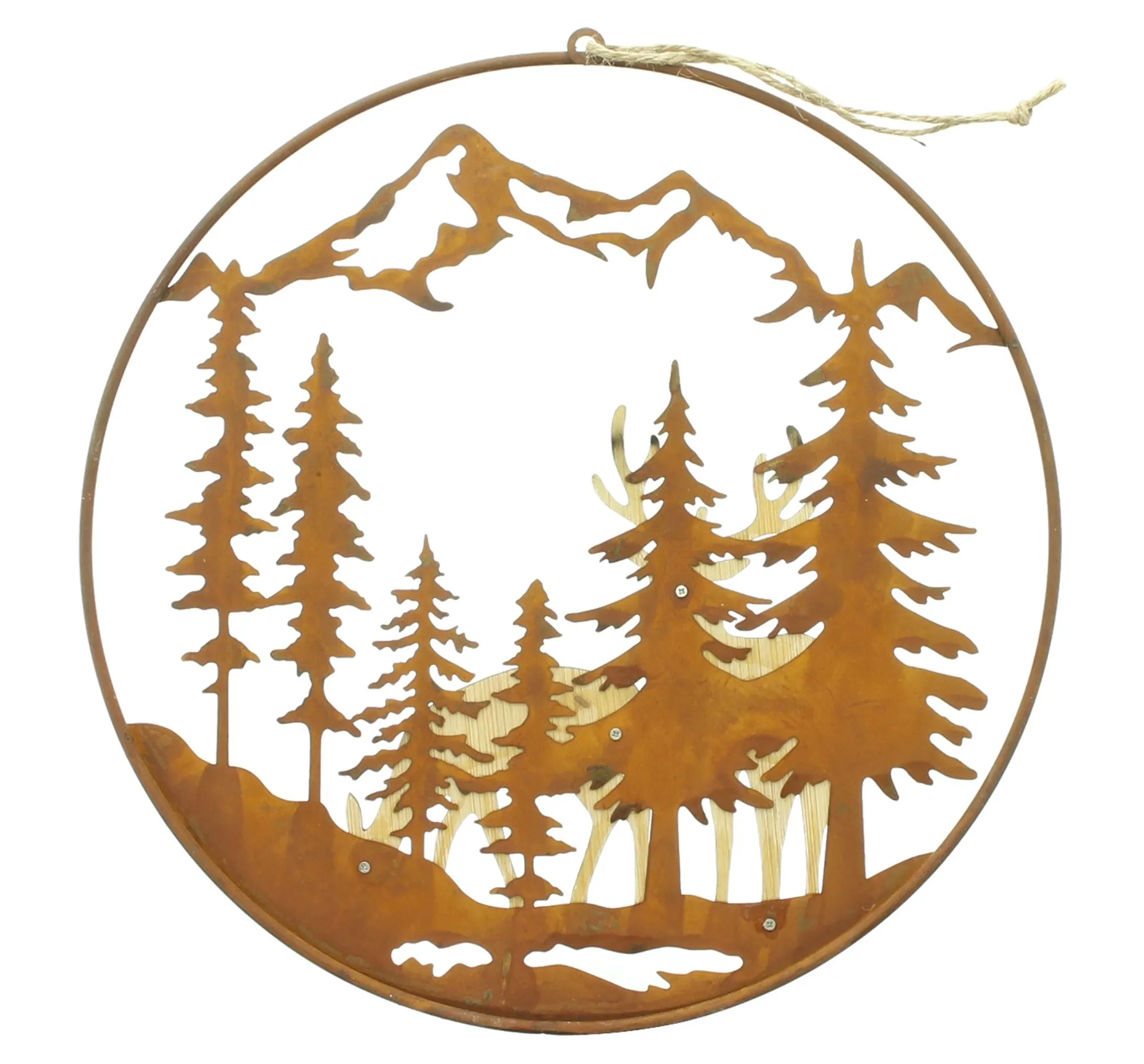Deko-Hänger "Hirsch &amp; Reh"  im Frank Flechtwaren Online Shop für Weihnachtliches Chalet kaufen