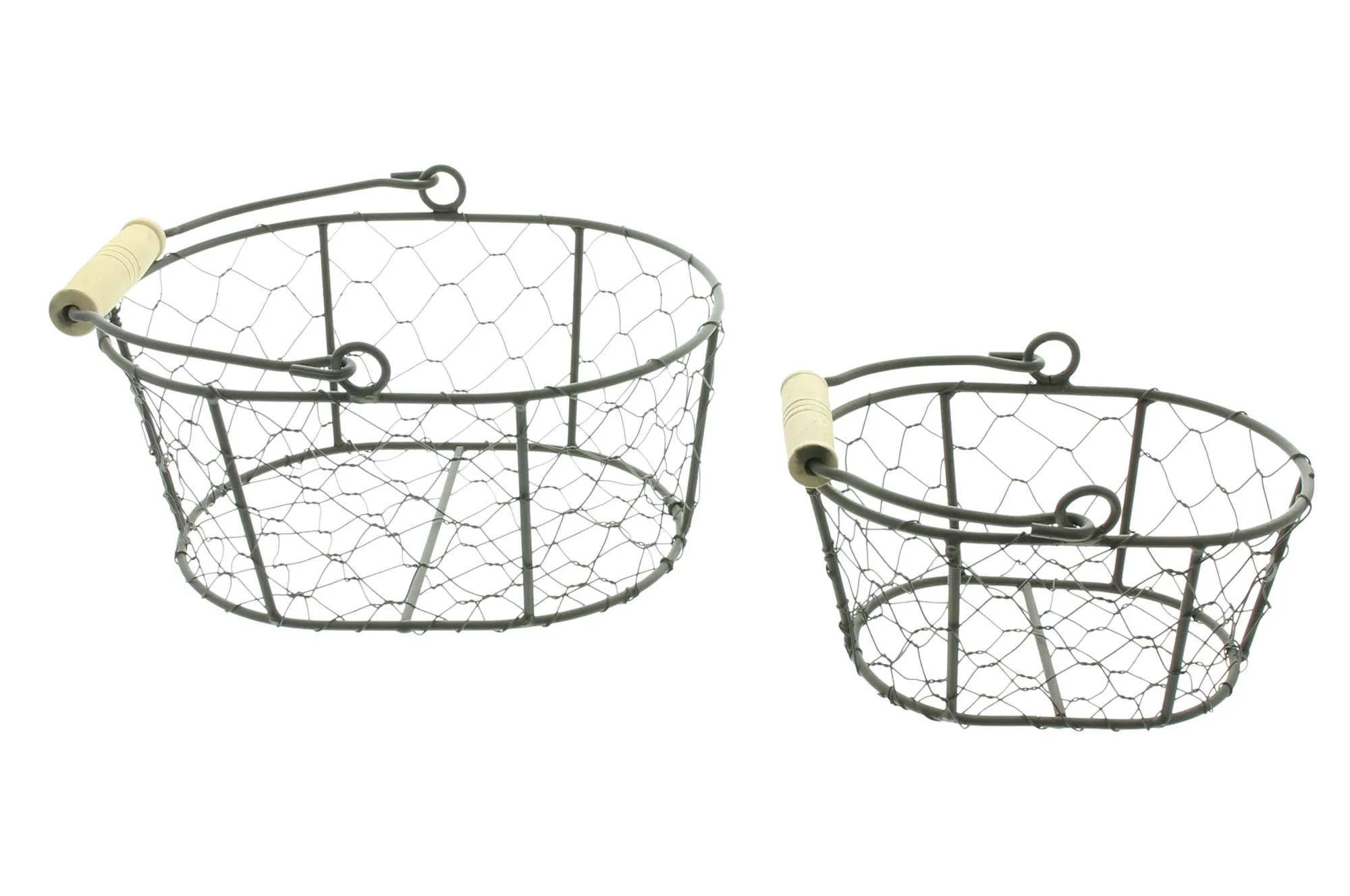 Drahtkörbchen "Petit", 2er Set  im Frank Flechtwaren Online Shop für Bunter Ostergarten kaufen