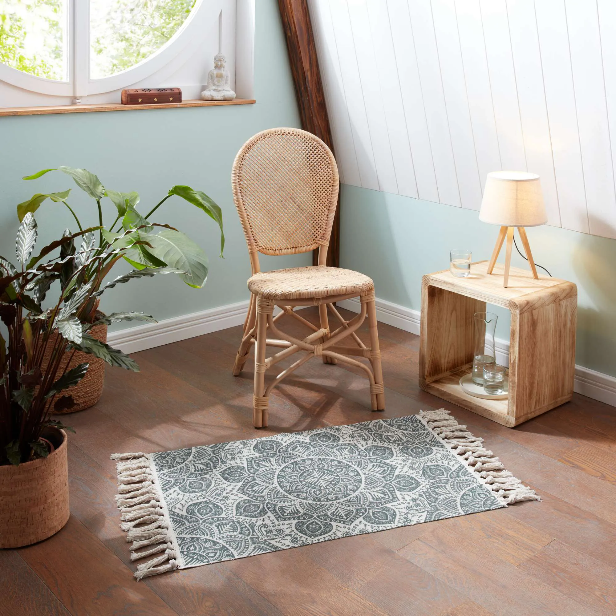 Tischlampe "Nature"  im Frank Flechtwaren Online Shop für Wohnzimmer kaufen