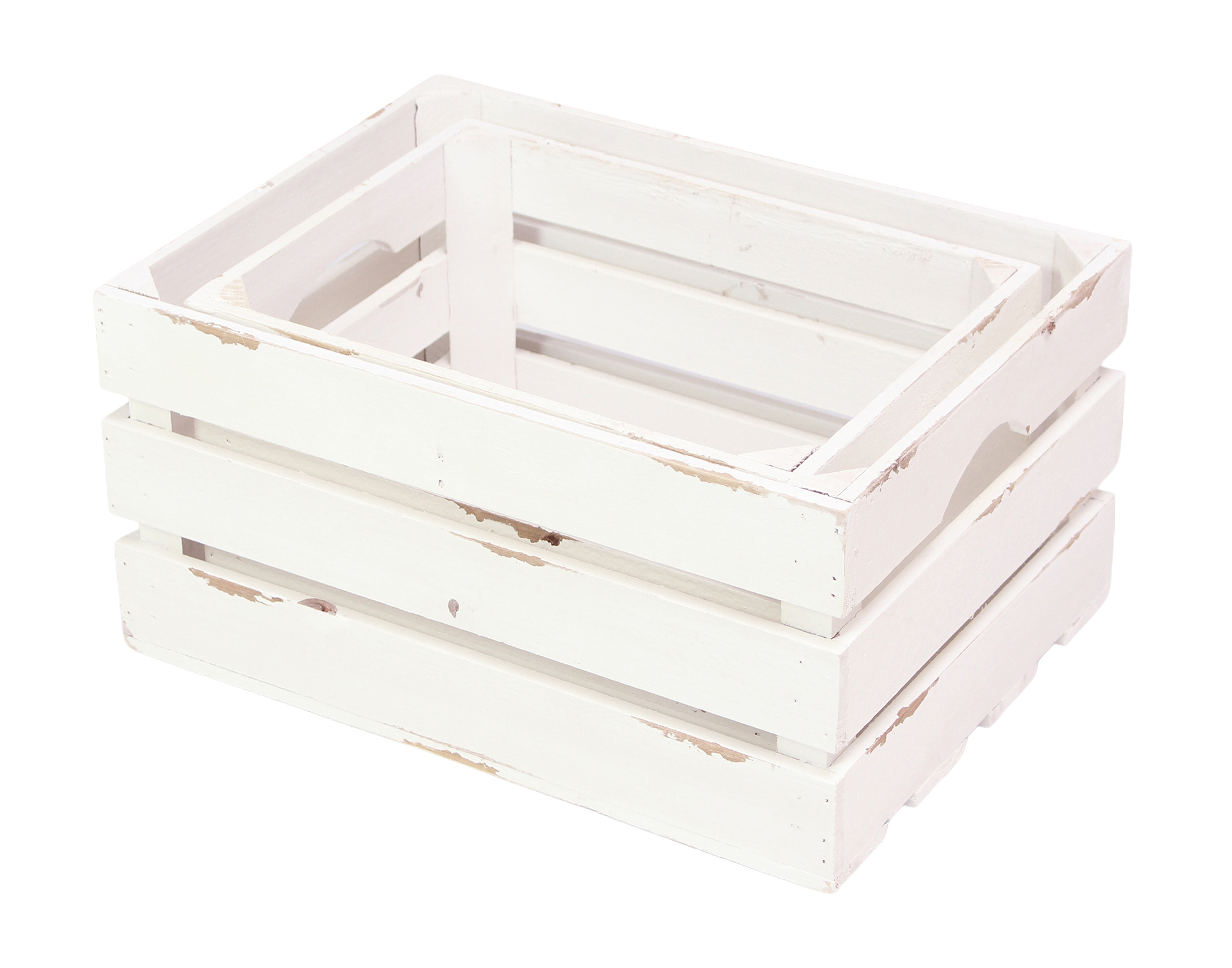 Universalkiste "Used-Look", 2er Set  im Frank Flechtwaren Online Shop für Shabby Chic kaufen