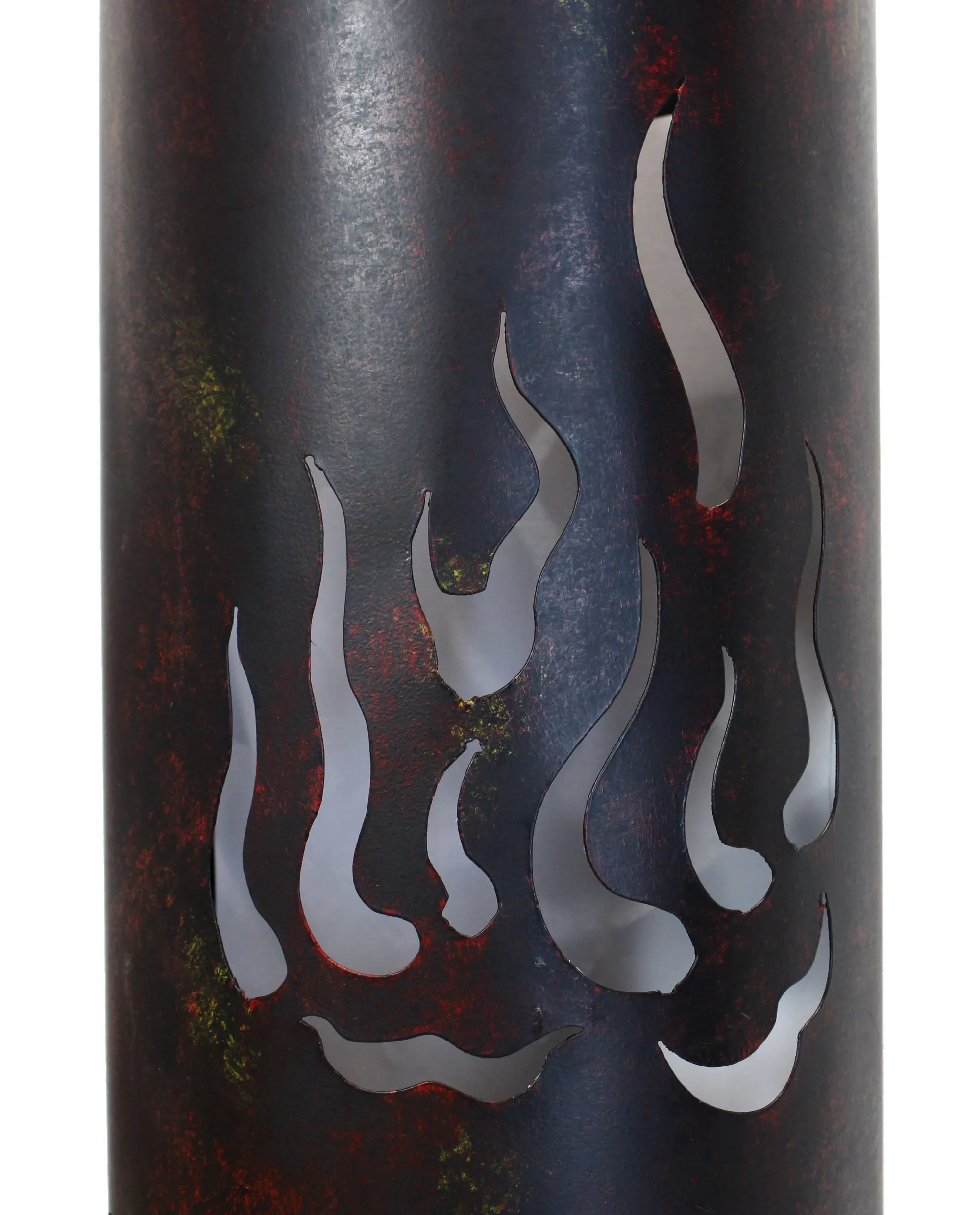 Windlicht-Säule "Flammen", 2er Set  im Frank Flechtwaren Online Shop für Dekosäulen kaufen
