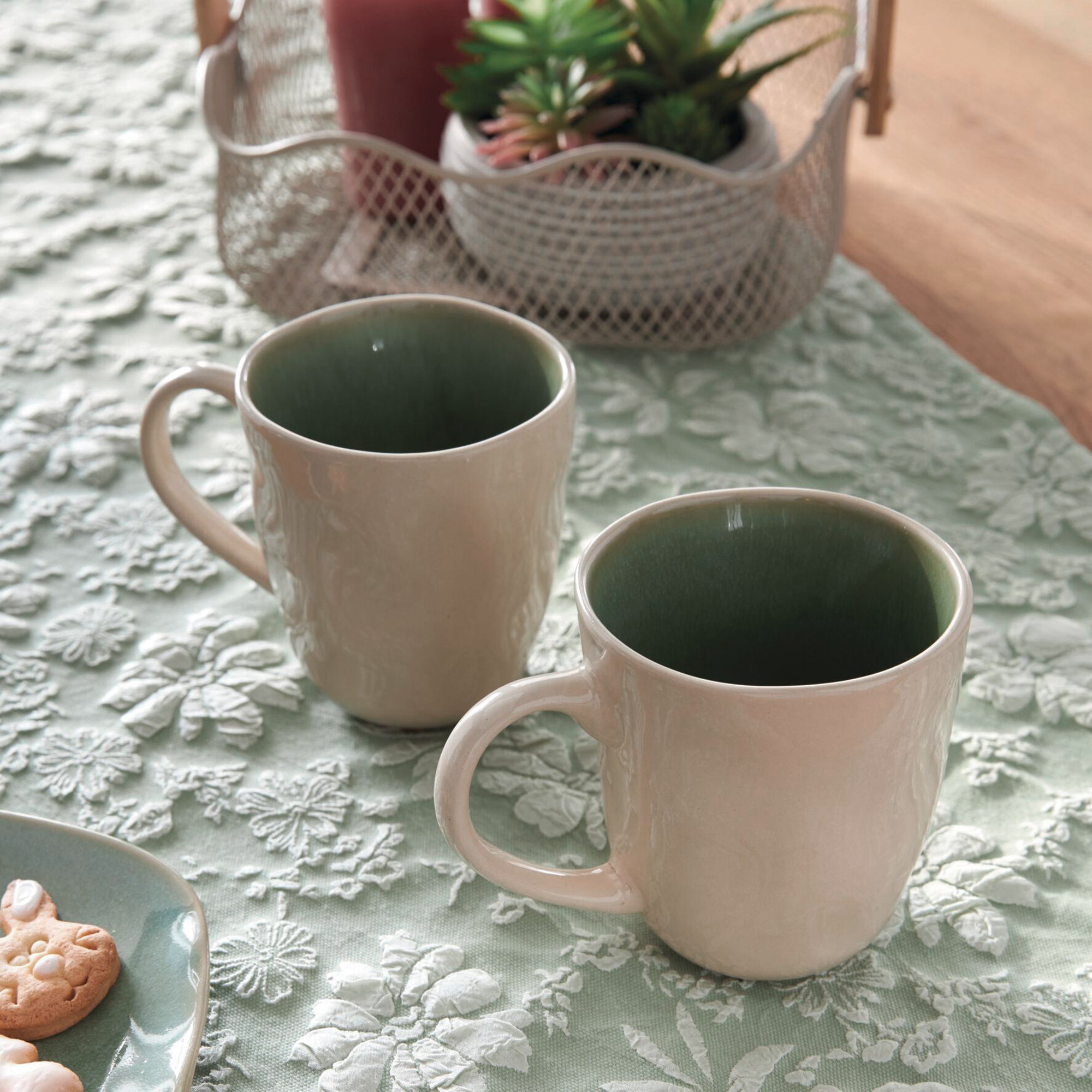 Tasse "Organic", 2er Set  im Frank Flechtwaren Online Shop für Tischlein deck dich kaufen