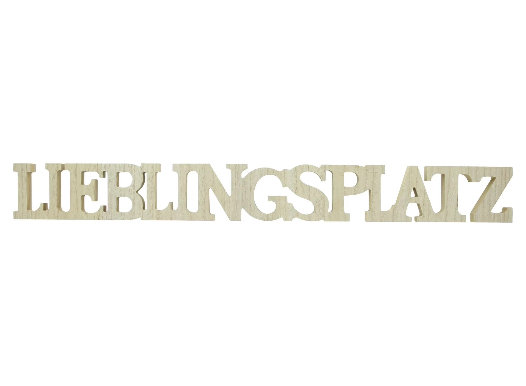 Schriftzug "Lieblingsplatz"  im Frank Flechtwaren Online Shop für Vintage-Flair kaufen