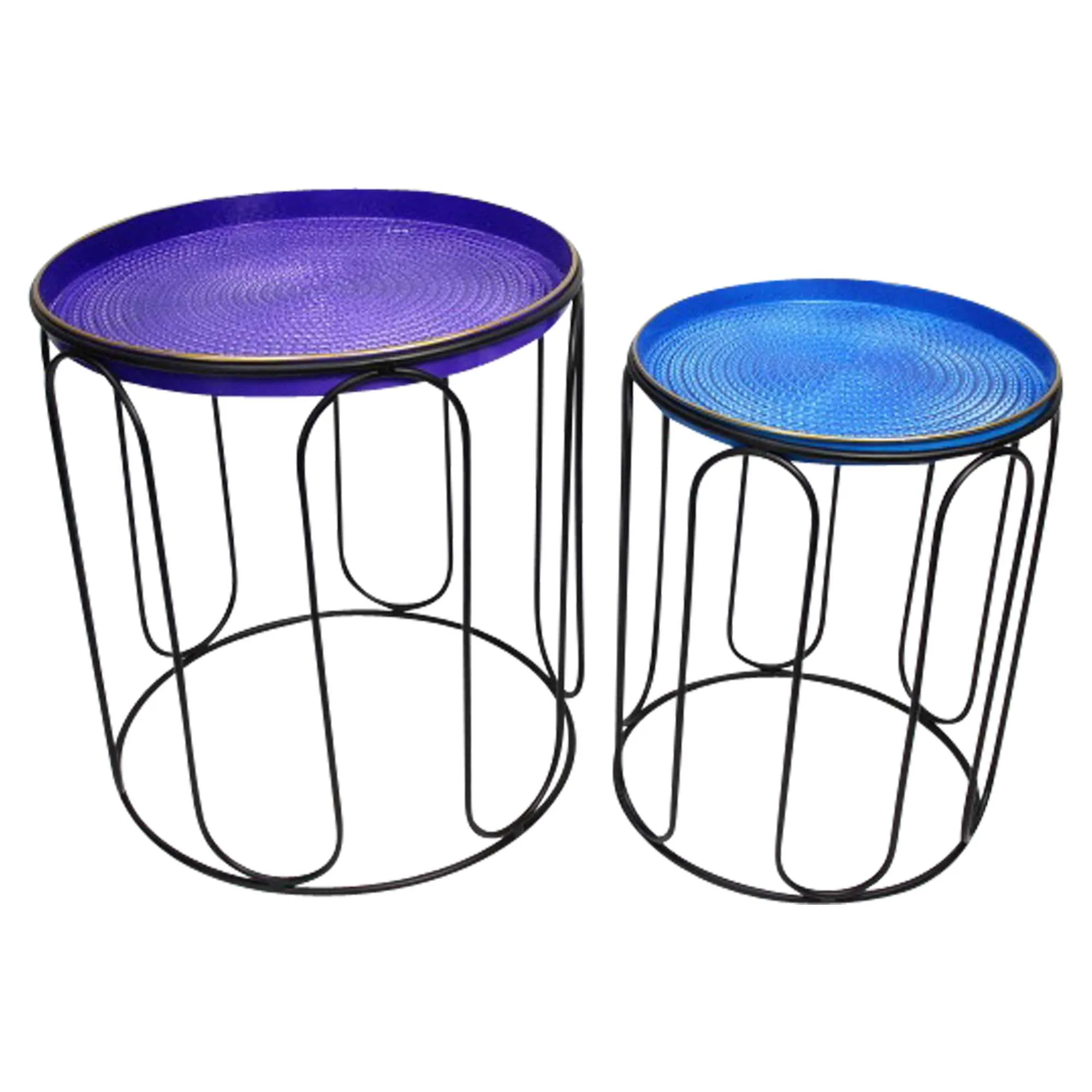 Beistelltisch "Blue", 2er Set  im Frank Flechtwaren Online Shop für Gartentische kaufen