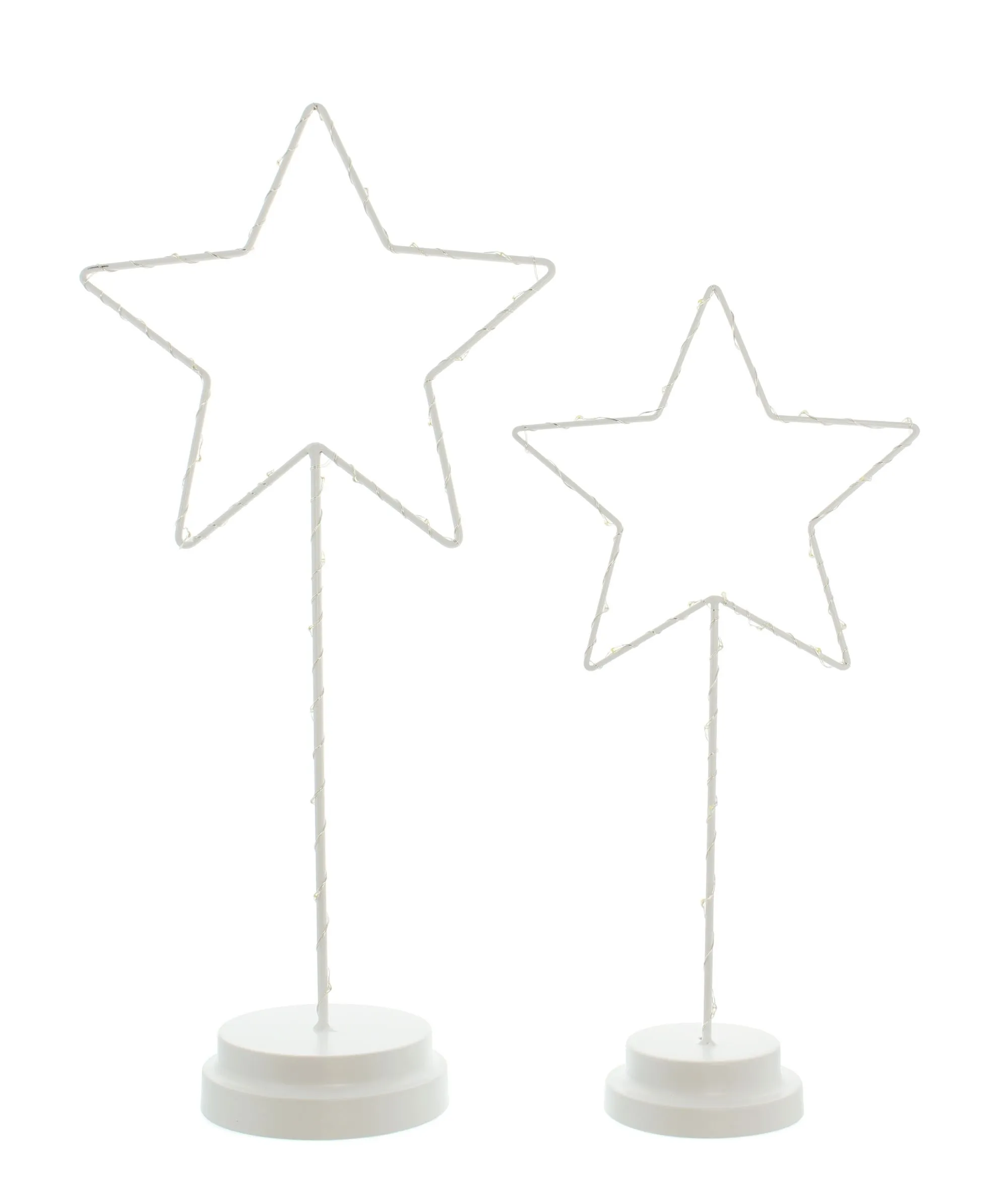 LED-Deko "Stern", 2er Set  im Frank Flechtwaren Online Shop für Sterne kaufen