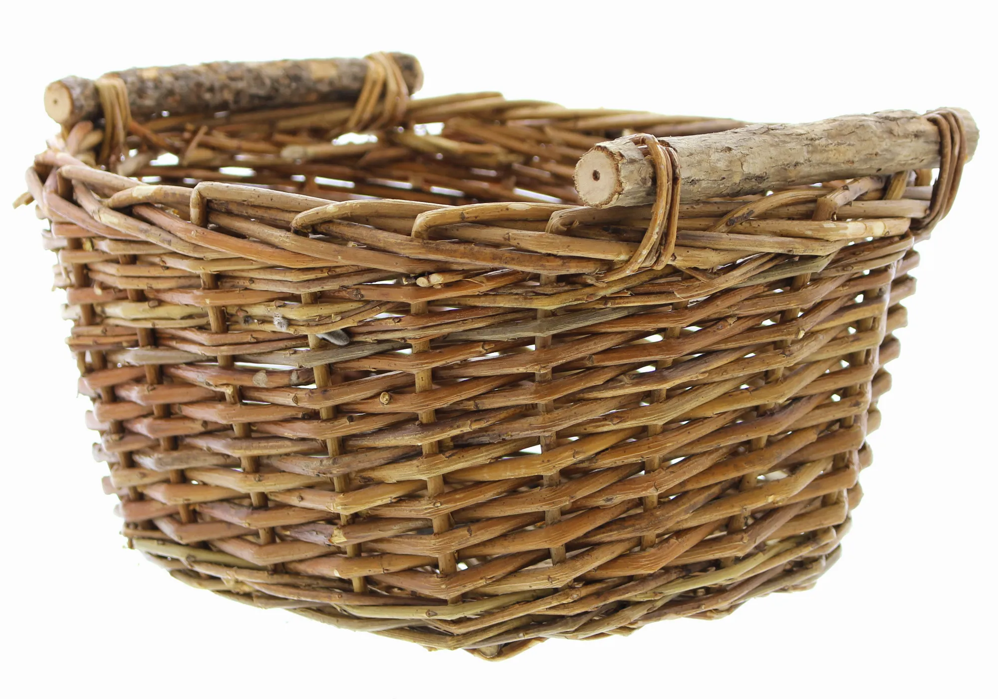 Füllkorb "Holzgriff", groß  im Frank Flechtwaren Online Shop für Füllkörbe &amp; Universalkörbe kaufen