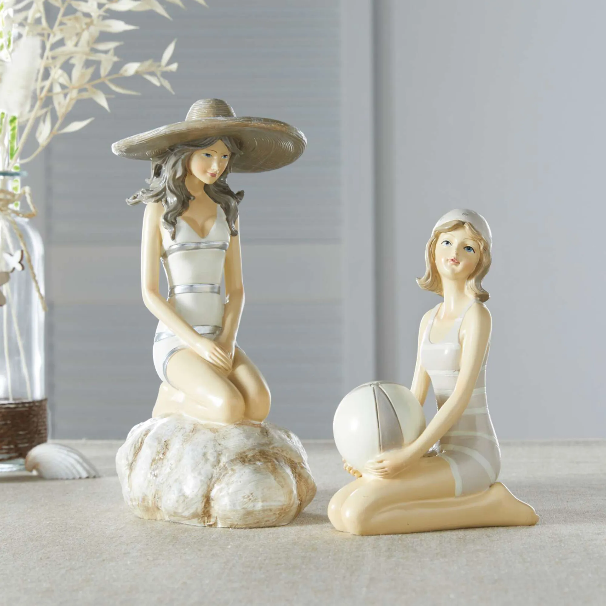 Figur "Stranddame"  im Frank Flechtwaren Online Shop kaufen