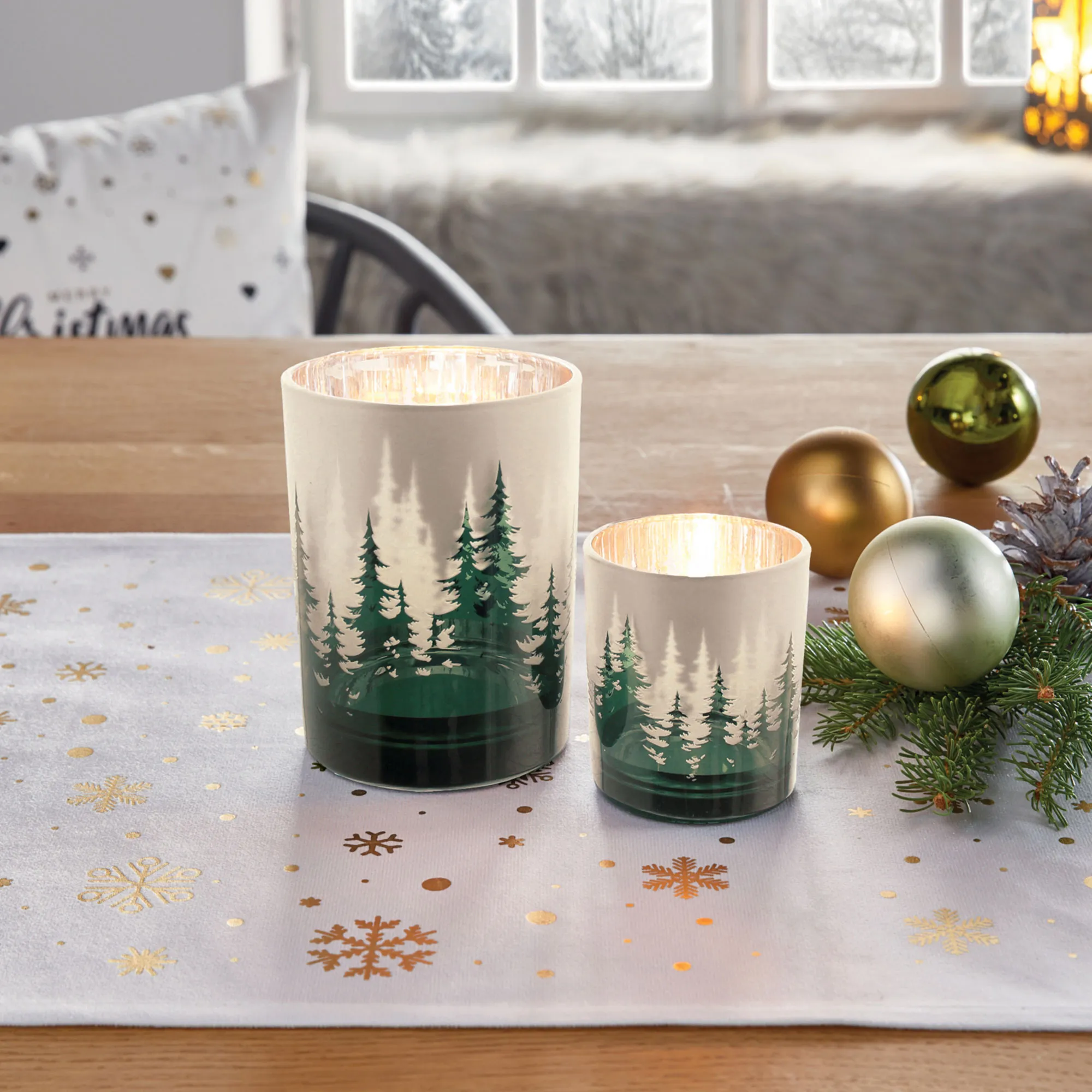 Windlicht "Wald", 2er Set  im Frank Flechtwaren Online Shop kaufen