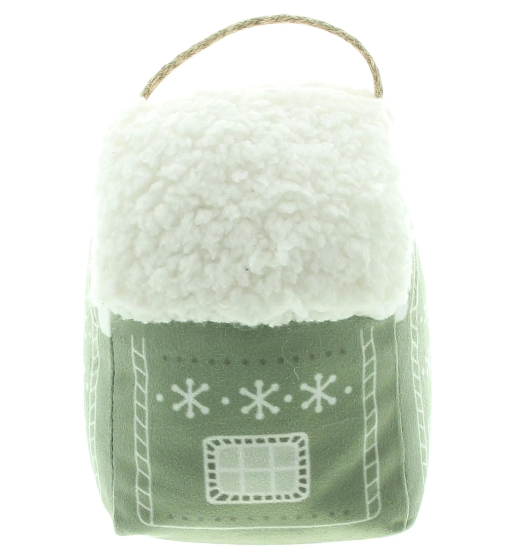 Türstopper "Häuschen"  im Frank Flechtwaren Online Shop für Festlicher Look: Mint &amp; Weiß kaufen
