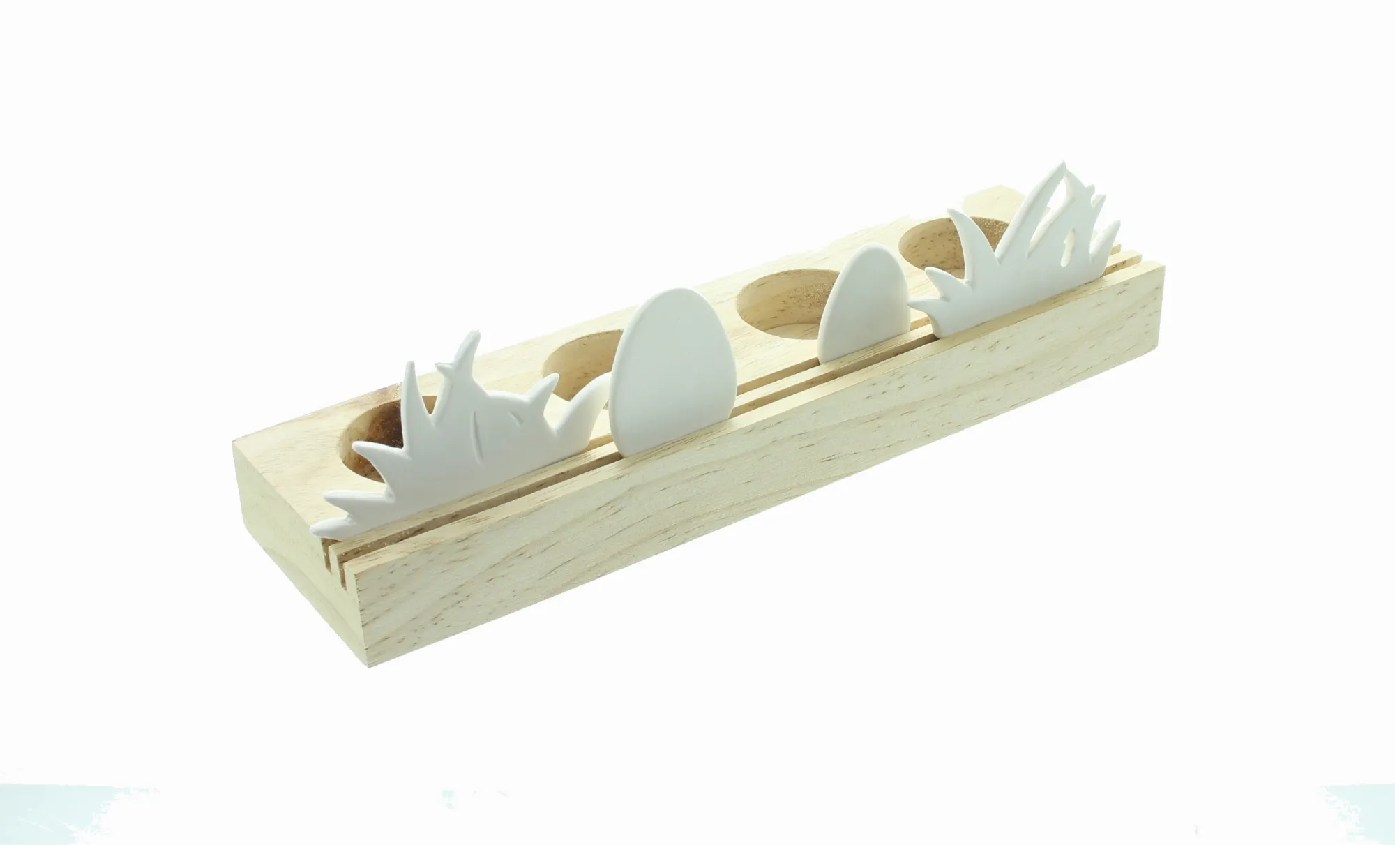 Teelichthalter "Osterwiese", B-Ware  im Frank Flechtwaren Online Shop für Osterlichter kaufen