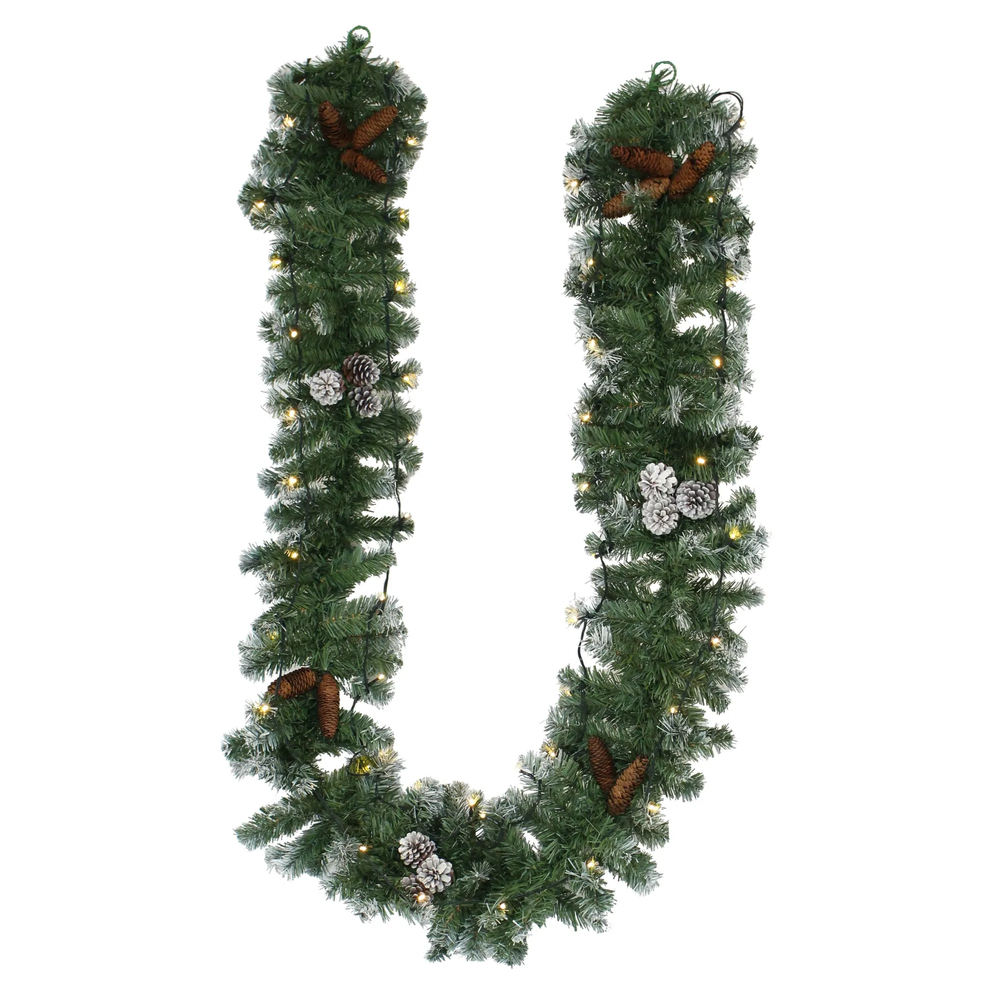Leuchtgirlande "Naturwinter"  im Frank Flechtwaren Online Shop für Weihnachtliche LED-Lichterketten kaufen