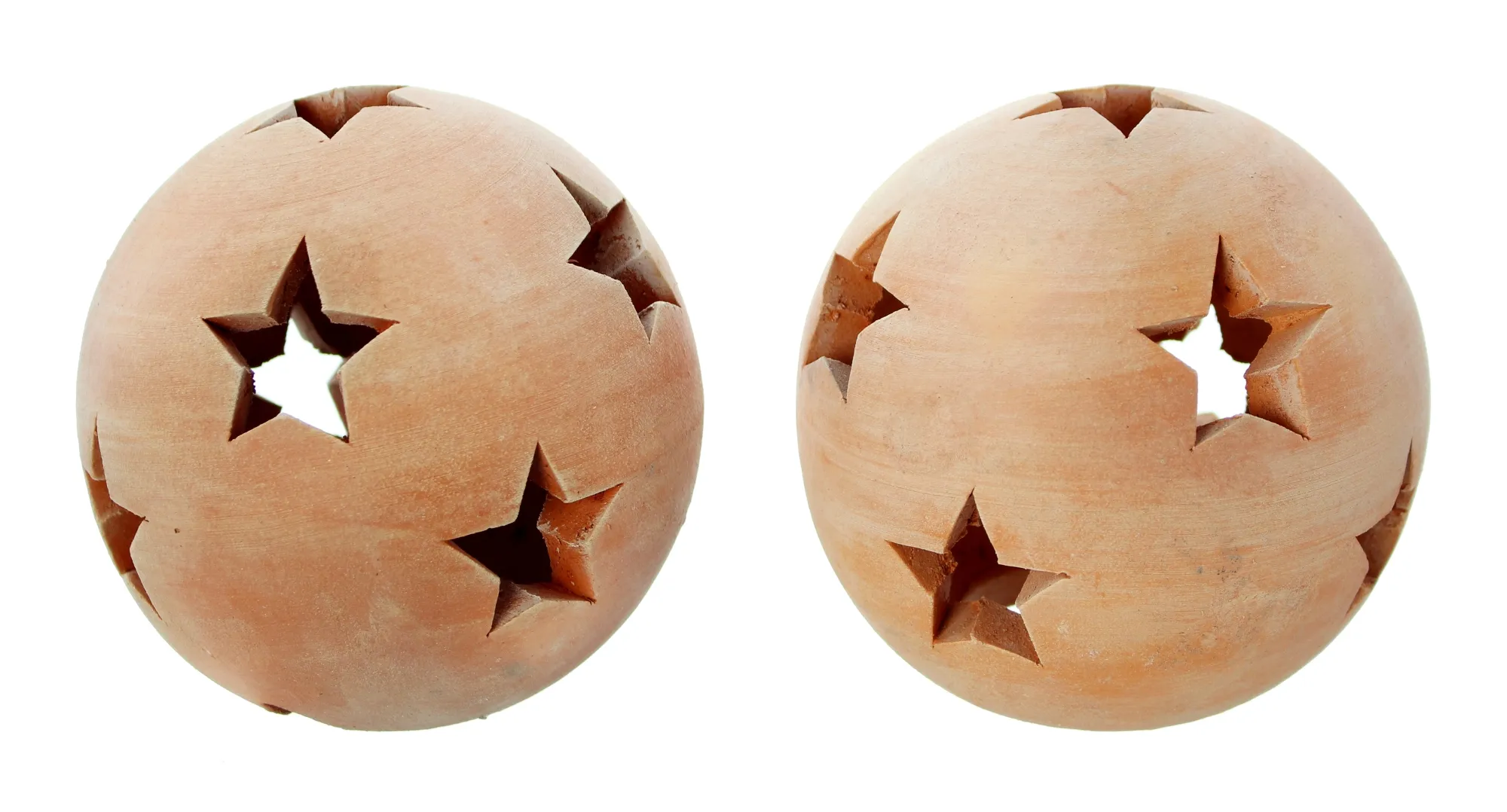 Kugel "Sterne", klein, 2er Set  im Frank Flechtwaren Online Shop für Weihnachtliche Gartendeko kaufen
