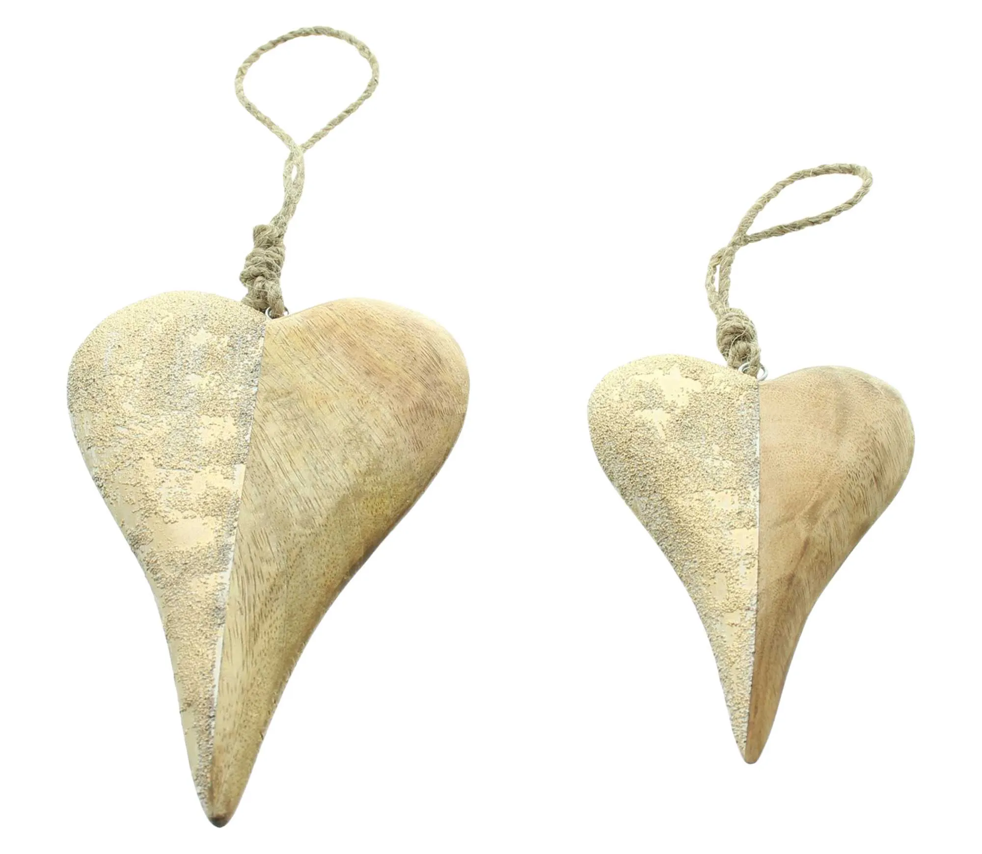 Hänger "Herz", 2er Set  im Frank Flechtwaren Online Shop für Weihnachtliches Chalet kaufen
