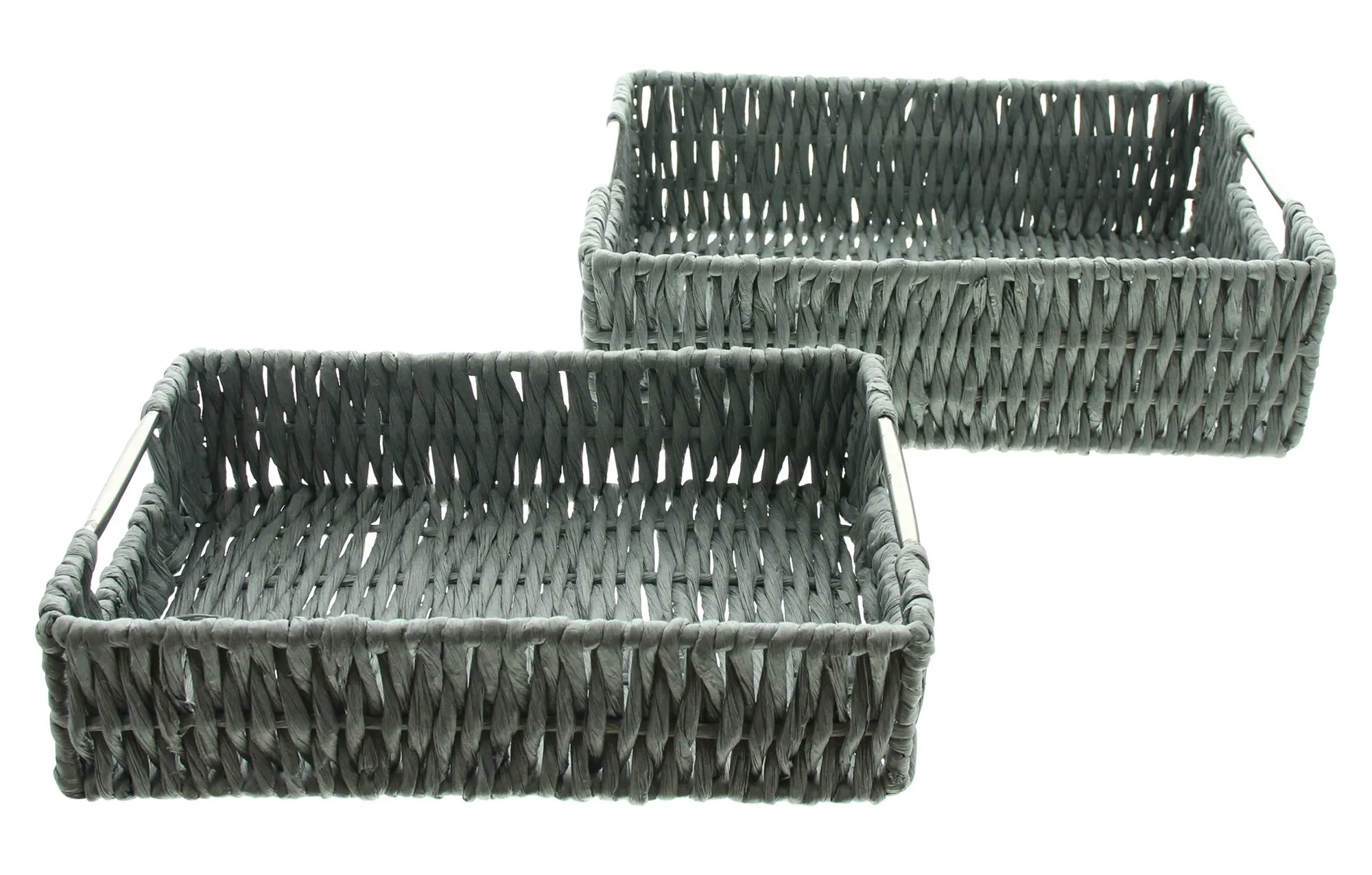 Schale "Grau", 2er Set  im Frank Flechtwaren Online Shop für Korbtabletts kaufen