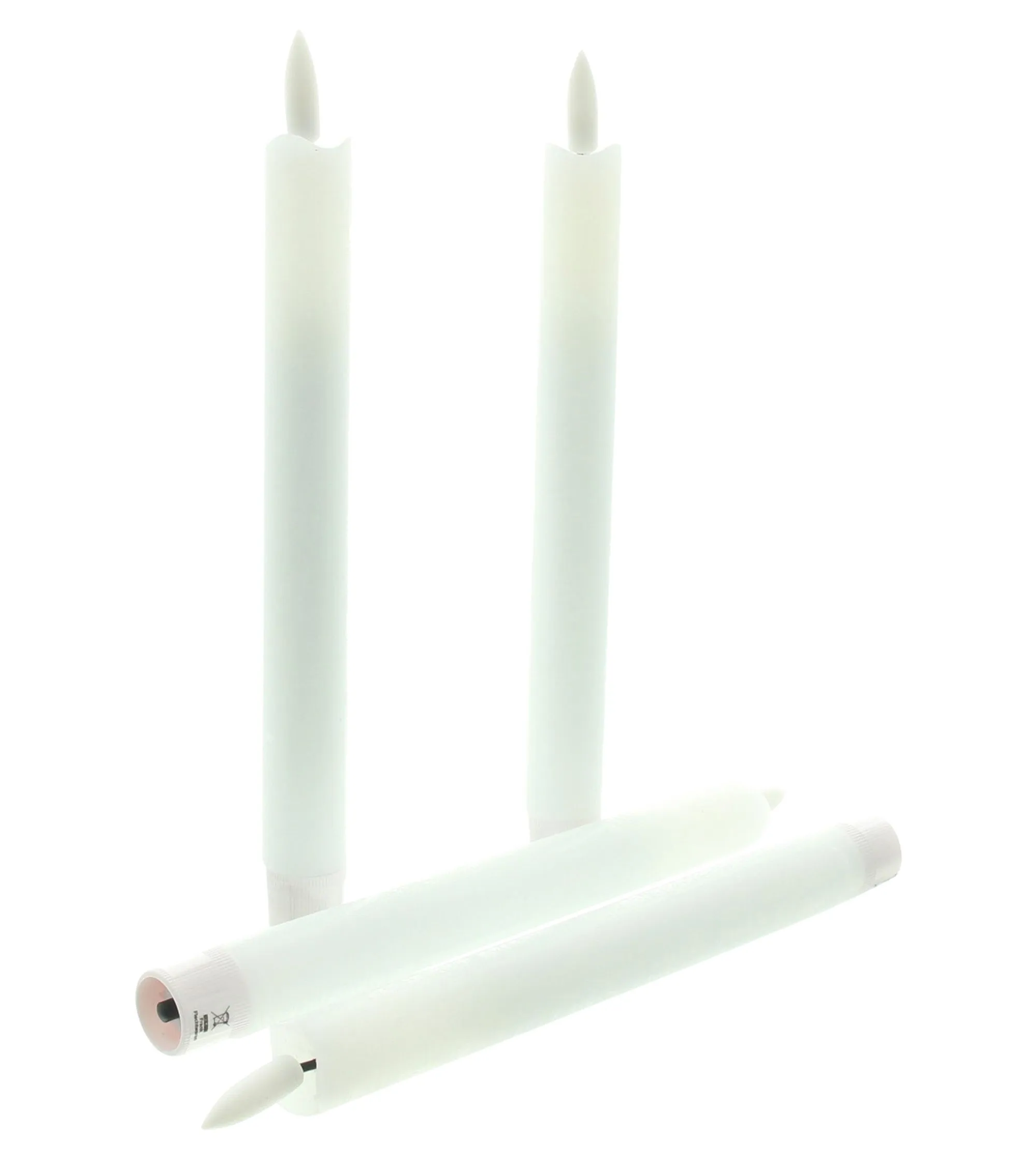 LED-Stabkerze "Classical", 4er Set  im Frank Flechtwaren Online Shop für Gold &amp; Schwarz kaufen