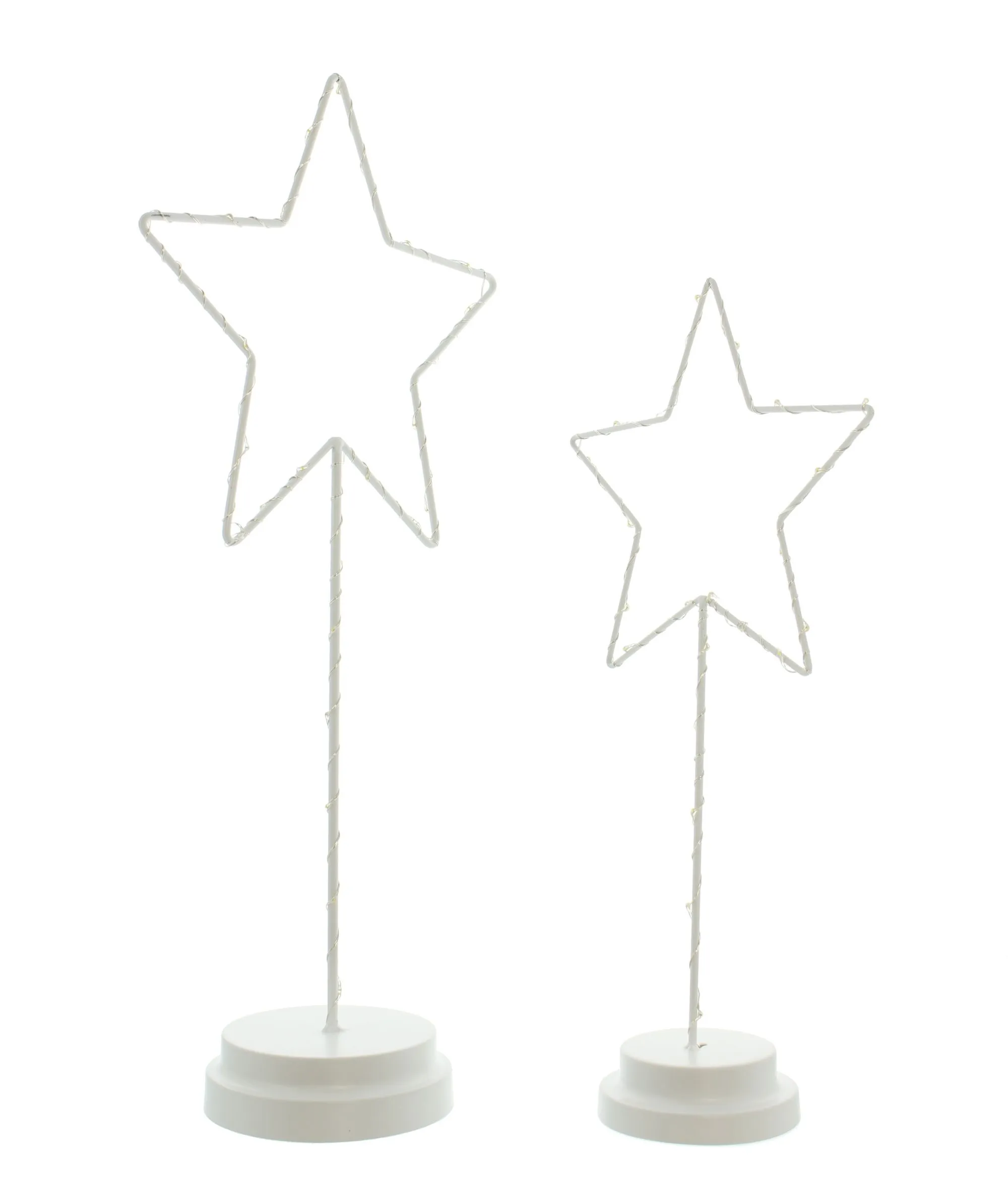 LED-Deko "Stern", 2er Set  im Frank Flechtwaren Online Shop für Sterne kaufen
