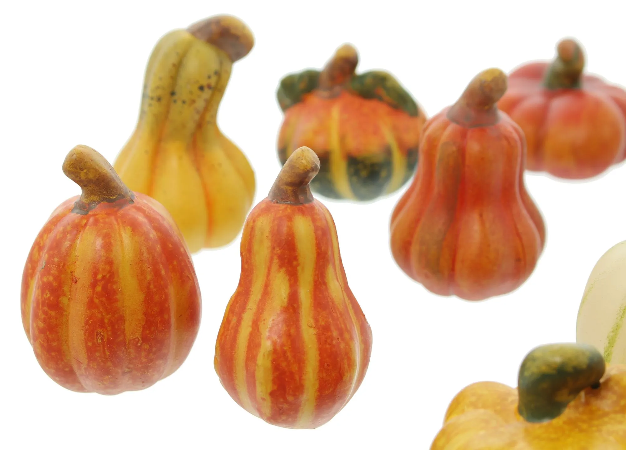 Terracotta-Kürbis, 12er Set  im Frank Flechtwaren Online Shop für Halloween kaufen