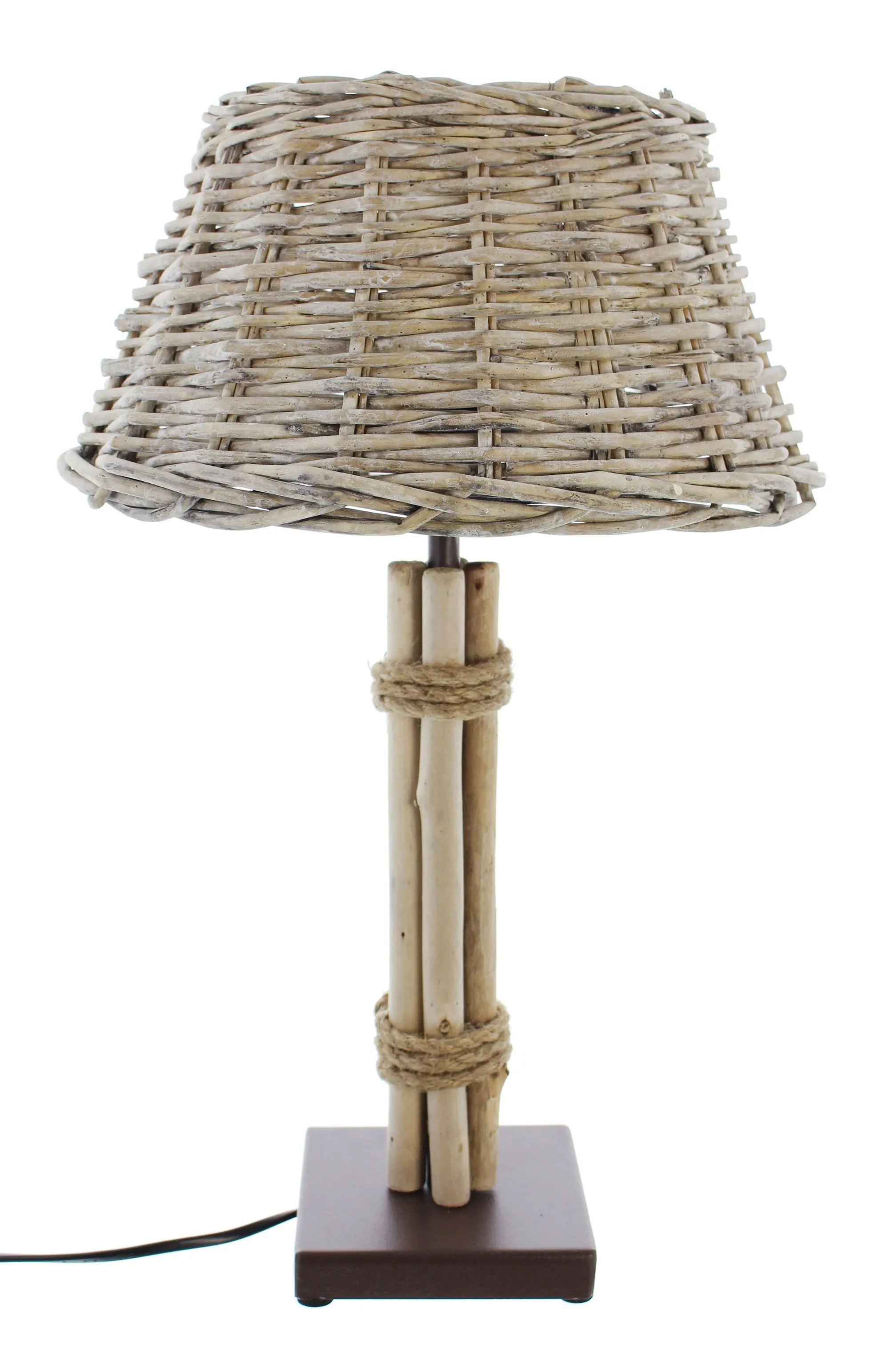 Tischleuchte "Treibholz-Charme"  im Frank Flechtwaren Online Shop für Schlafzimmer kaufen