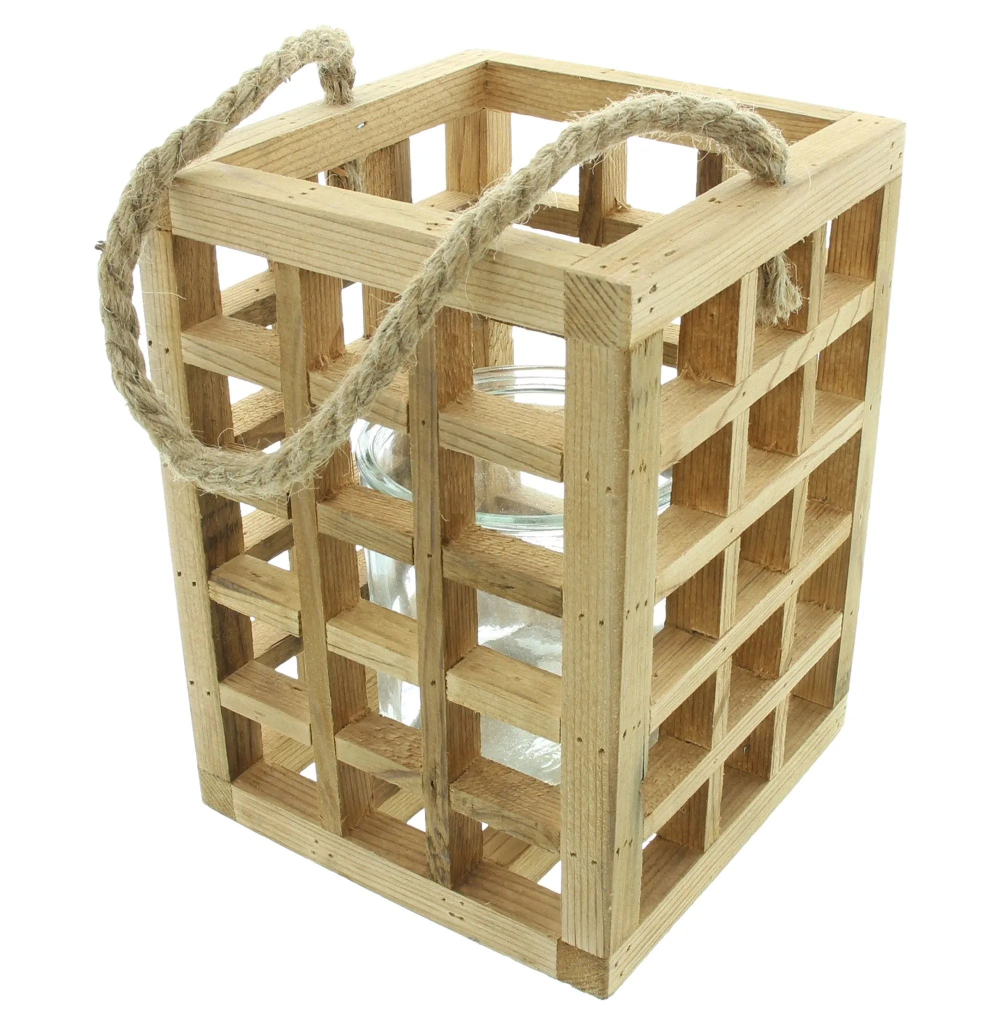 Windlicht "Wood"  im Frank Flechtwaren Online Shop für Nordischer Winter kaufen
