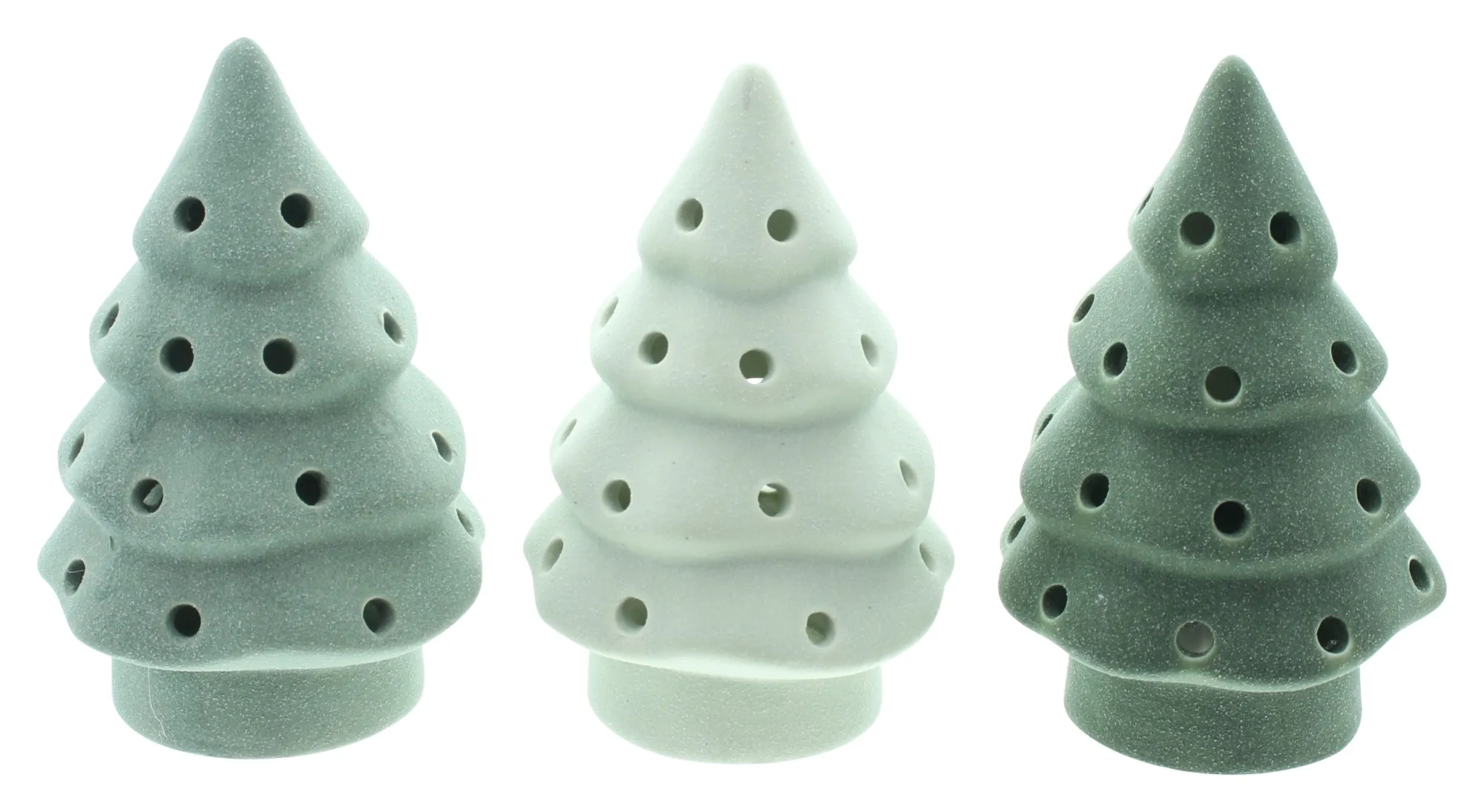 LED-Tanne "Green Shades", 3er Set  im Frank Flechtwaren Online Shop für Tannenbäume kaufen