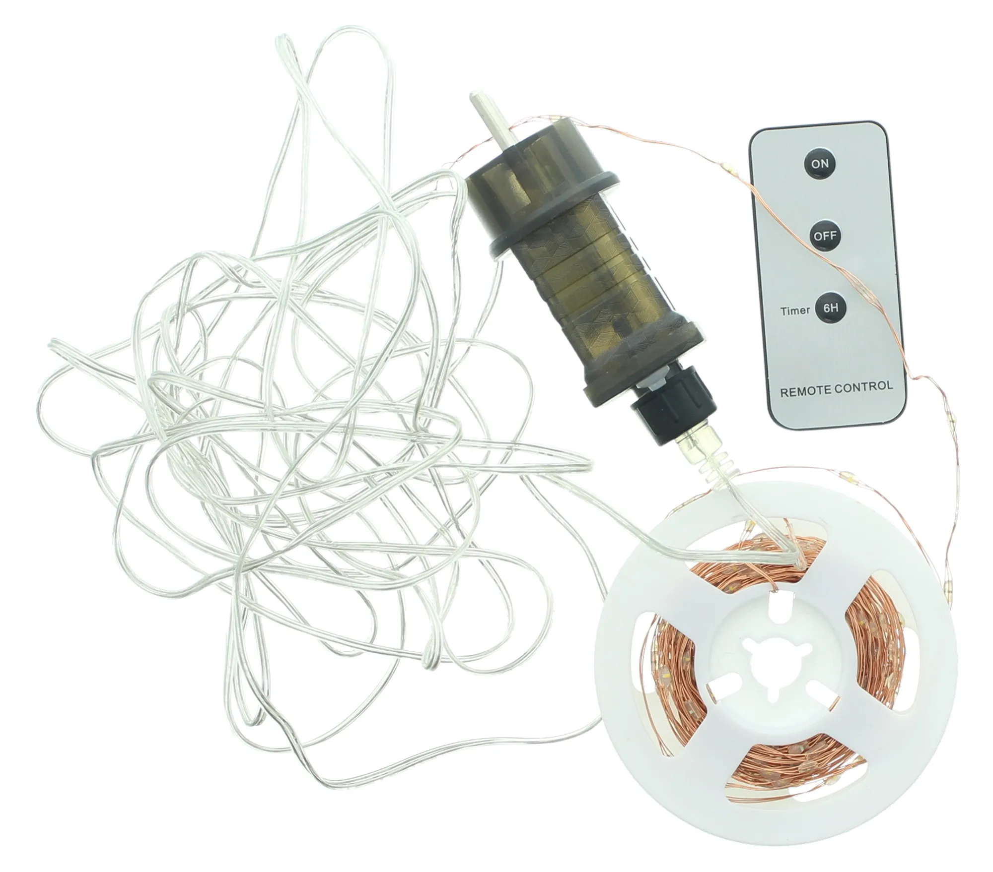 LED-Kupferdraht "Shiny" mit Adapter  im Frank Flechtwaren Online Shop für Christbaumbeleuchtung kaufen