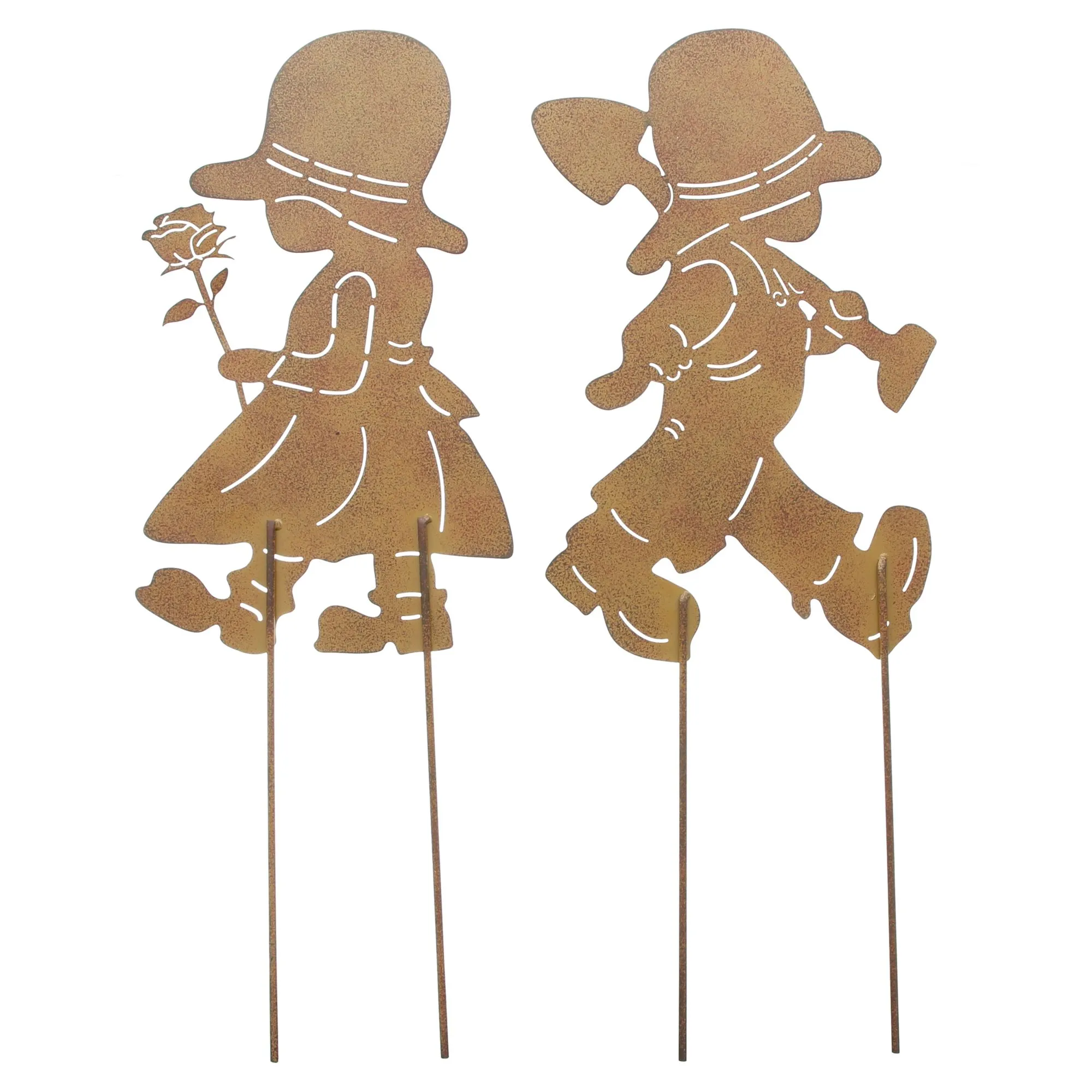Gartenstecker "Junge &amp; Mädchen", 2er Set  im Frank Flechtwaren Online Shop für Bunter Ostergarten kaufen