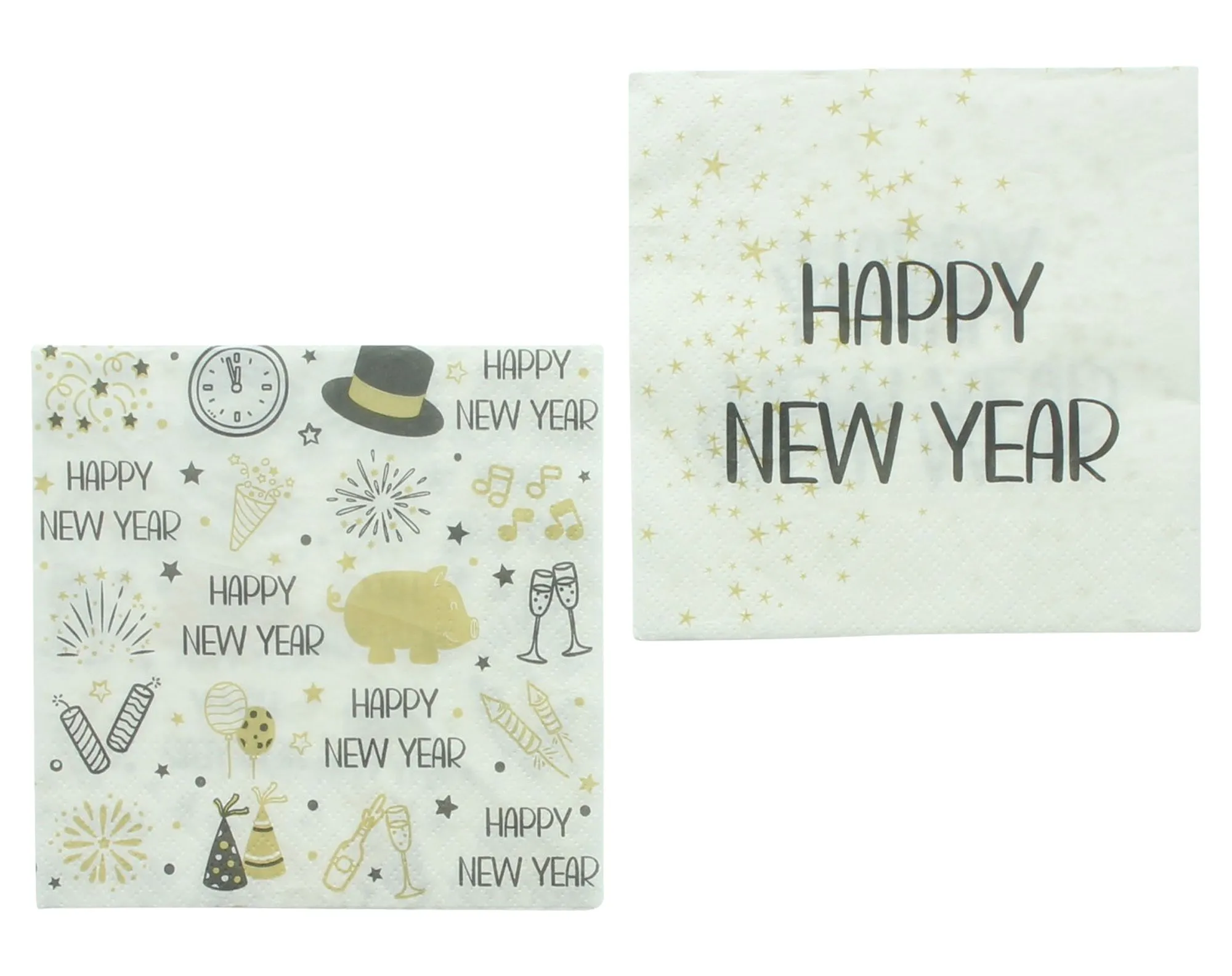 Servietten "Silvester", 40er Set  im Frank Flechtwaren Online Shop für Servietten kaufen