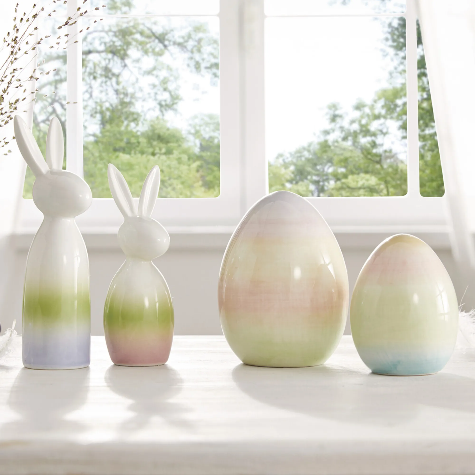 Ostern-Schriftzug "Pastell"  im Frank Flechtwaren Online Shop für Ostereier kaufen