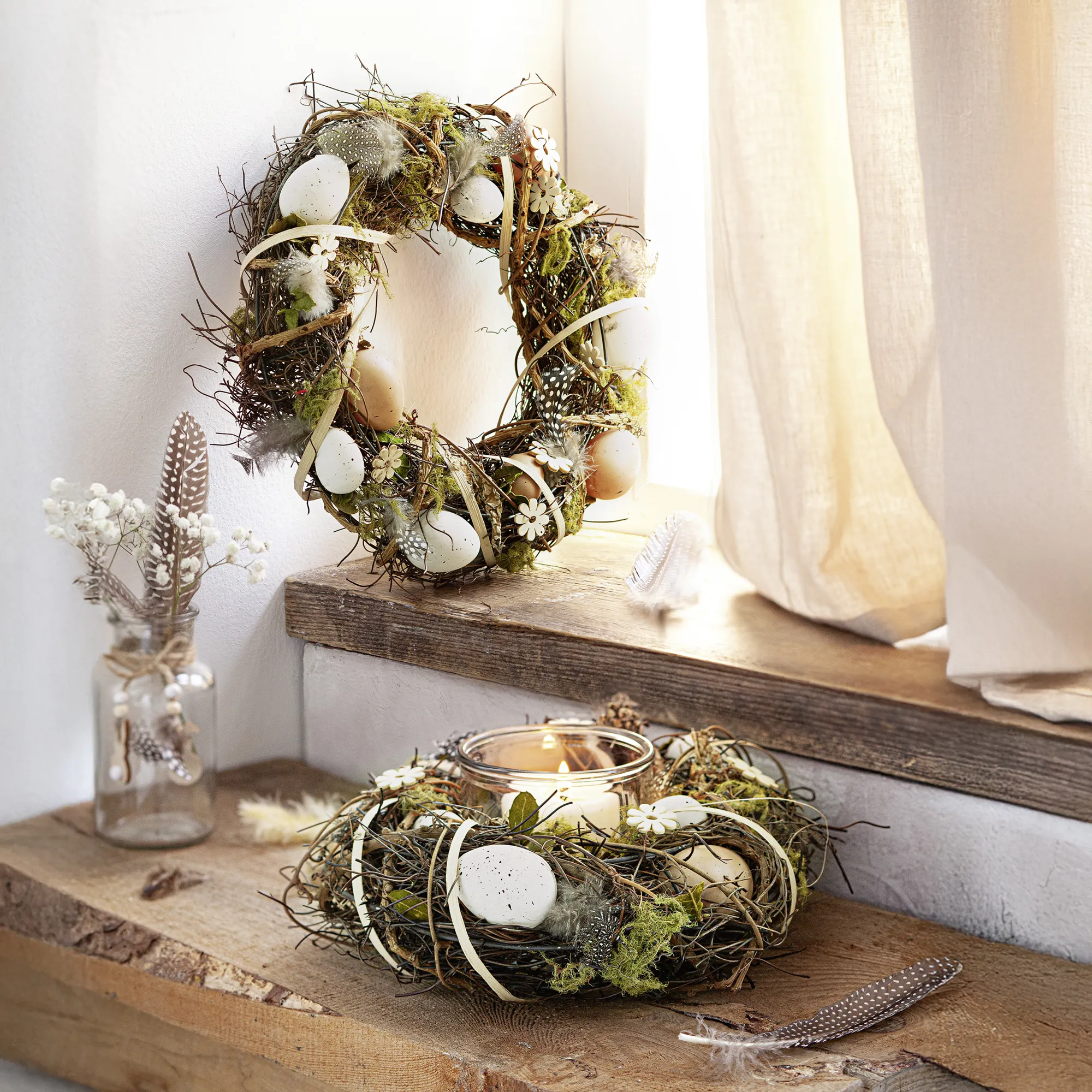 Windlicht "Ostern", 2tlg.  im Frank Flechtwaren Online Shop kaufen