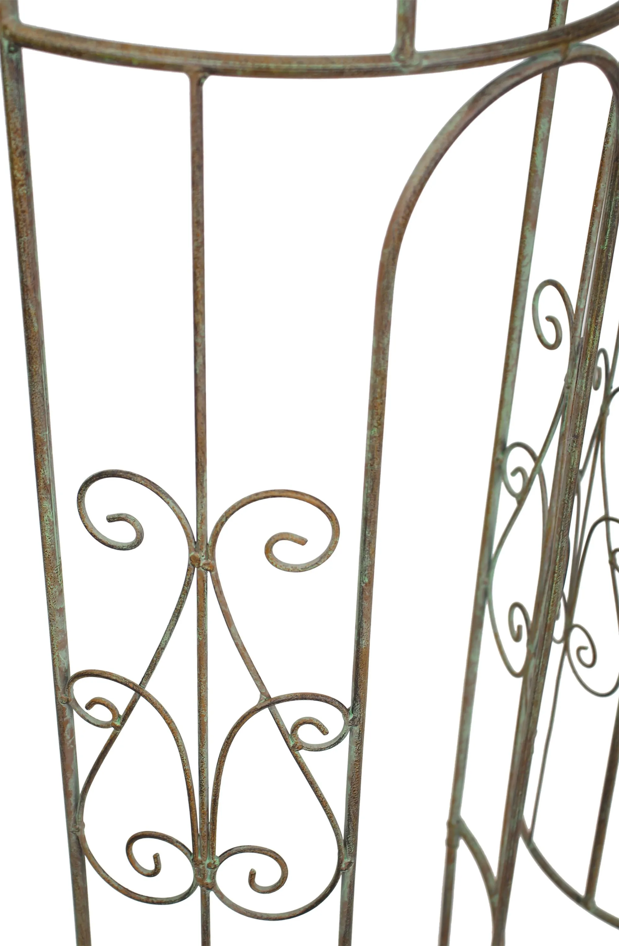 Rankturm "Lilie", 2er Set, halbrund  im Frank Flechtwaren Online Shop für Gartenstecker kaufen