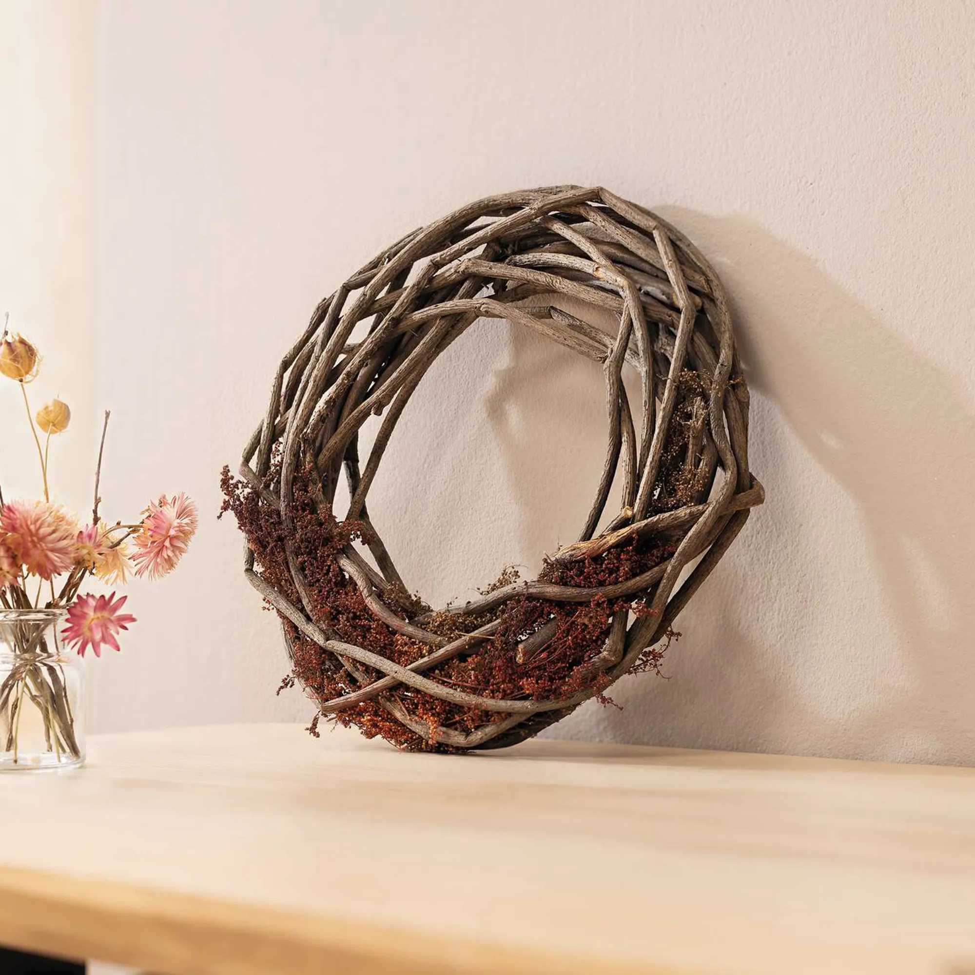 Kranz "Artemisia"  im Frank Flechtwaren Online Shop für Waldspaziergang kaufen