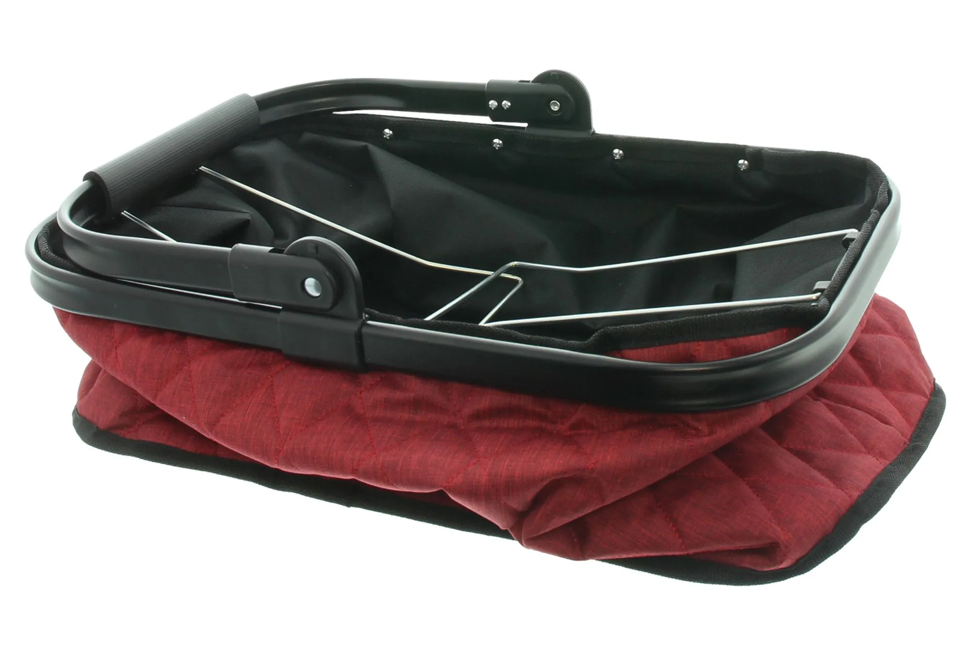 Einkaufskorb "Quilted Red"  im Frank Flechtwaren Online Shop für Küche kaufen