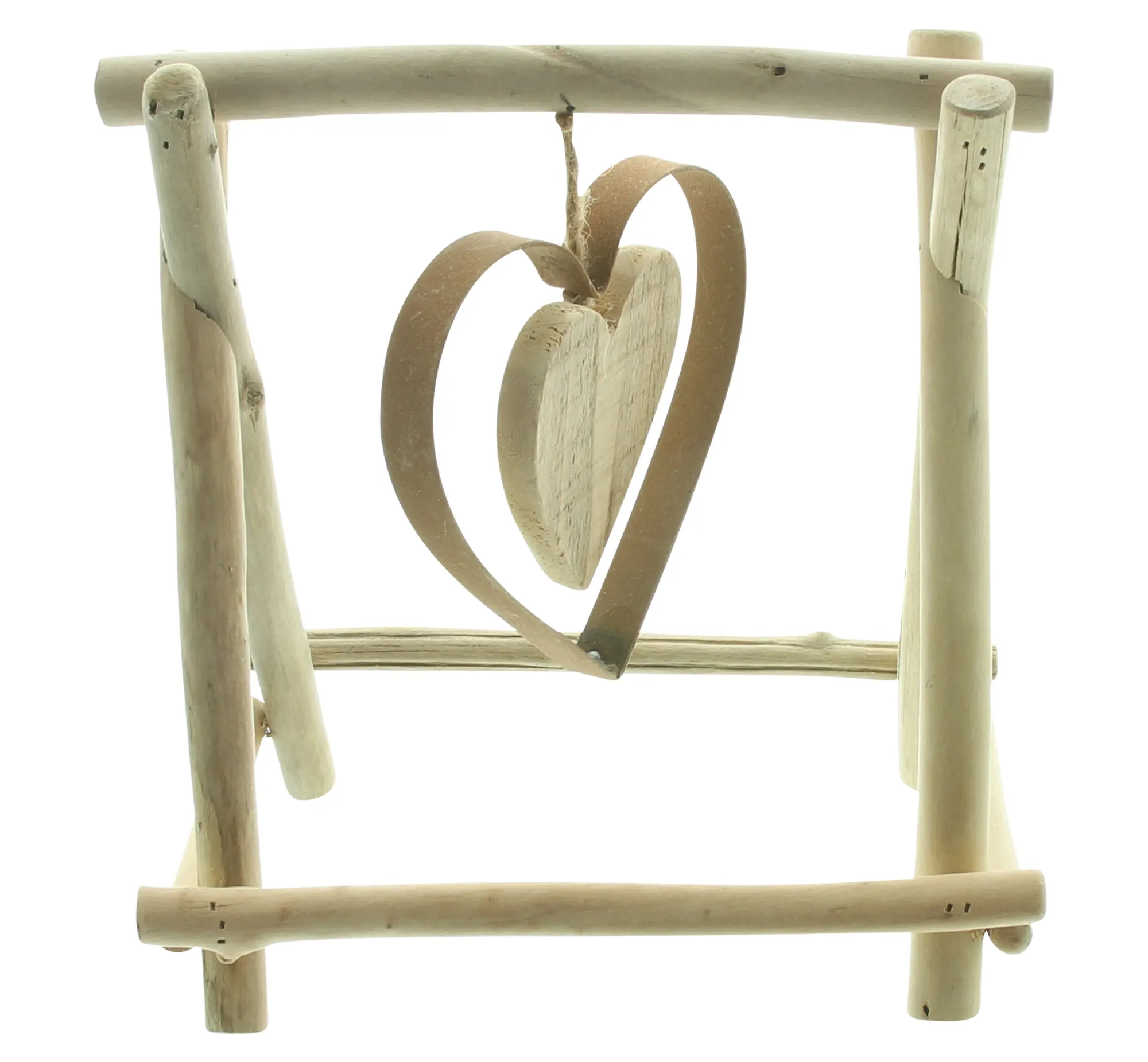 Holzdeko "Swinging Heart"  im Frank Flechtwaren Online Shop für Hüttengaudi kaufen