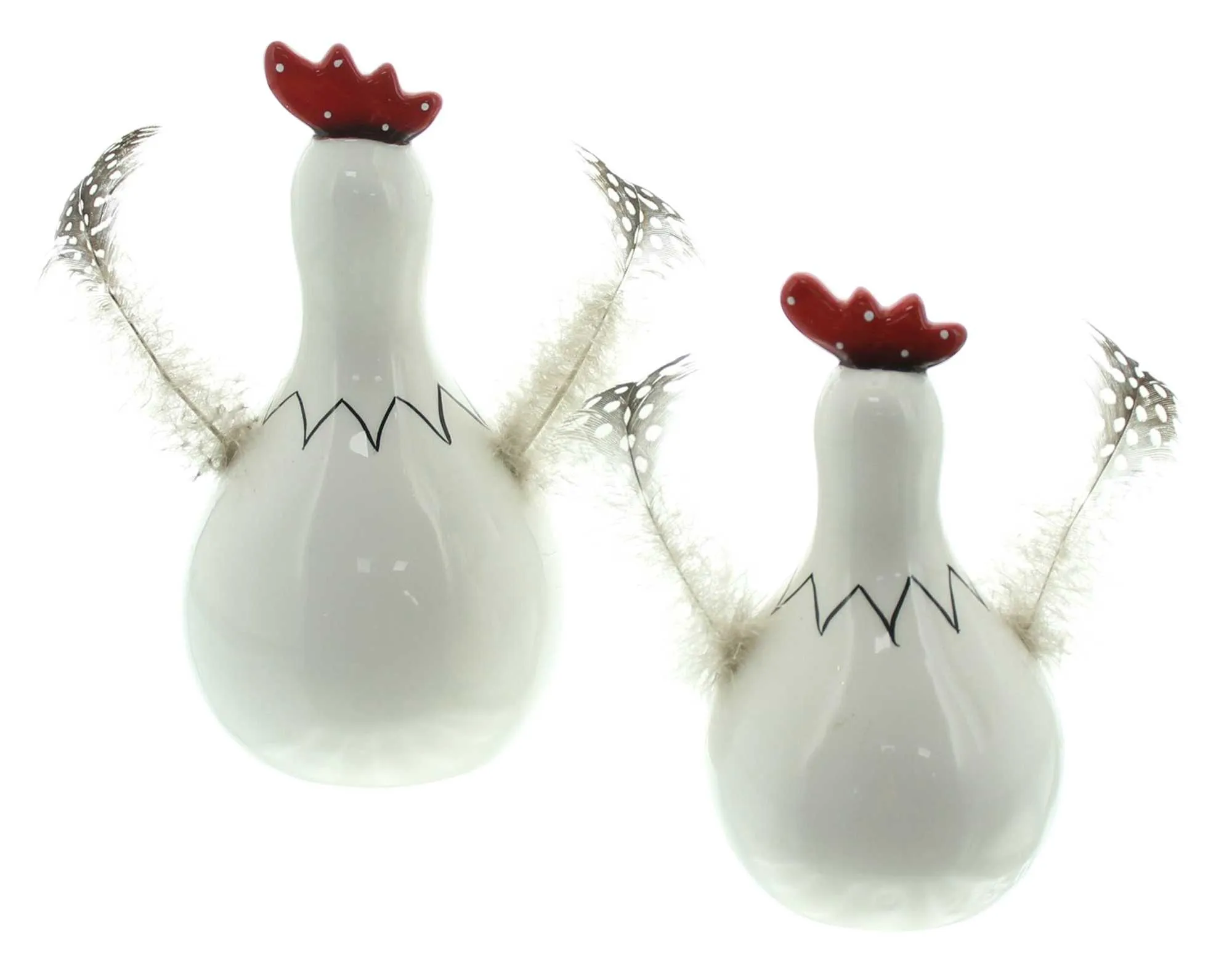 Huhn "Federn", 2er Set  im Frank Flechtwaren Online Shop für Hasen &amp; Co kaufen